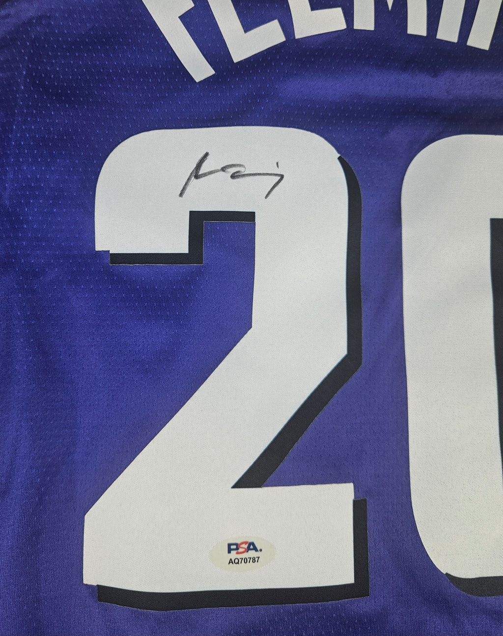 Rasheer Fleming Signed Autographed Phoenix Suns Jersey PSA Certified