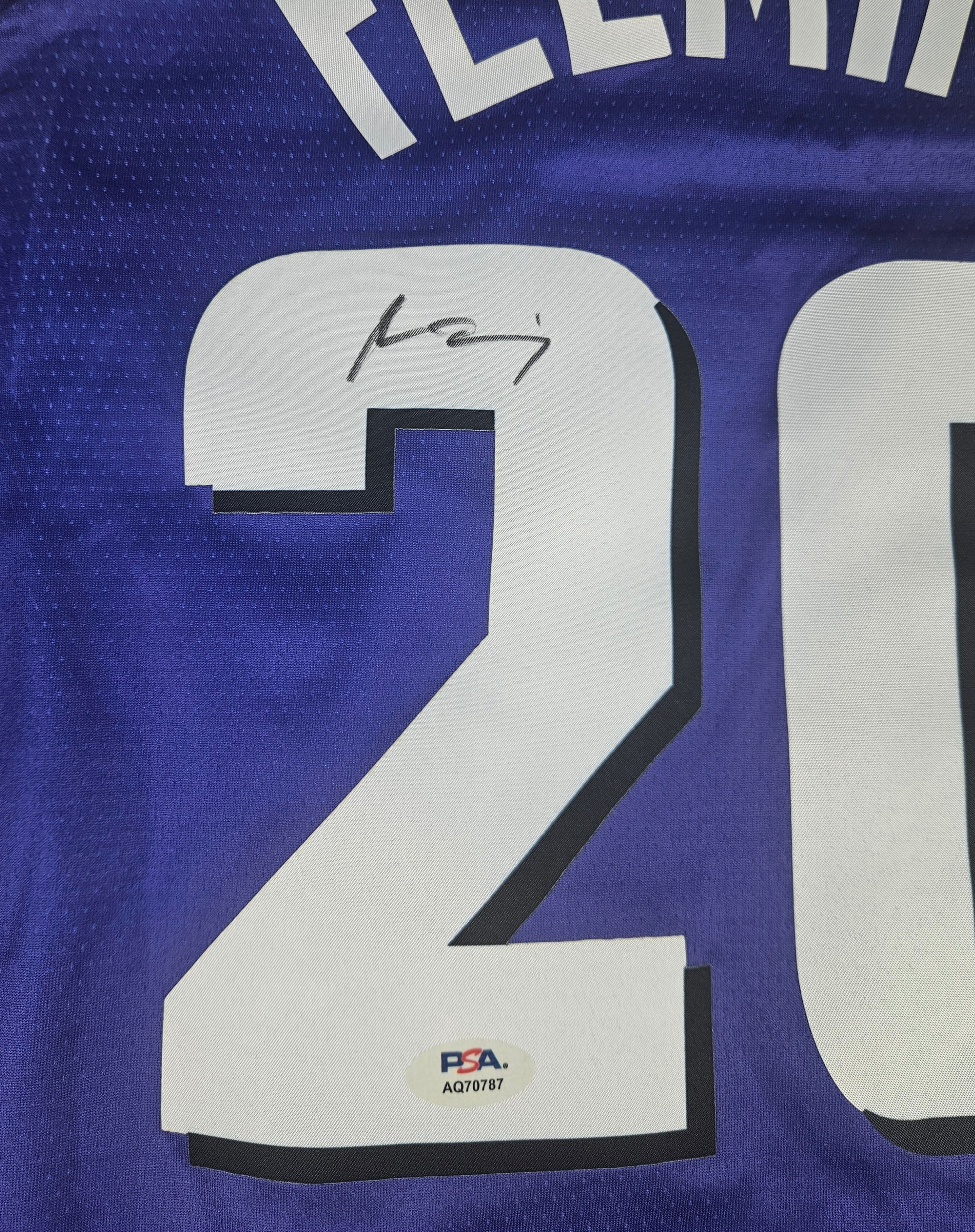 Rasheer Fleming Signed Autographed Phoenix Suns Jersey PSA Certified