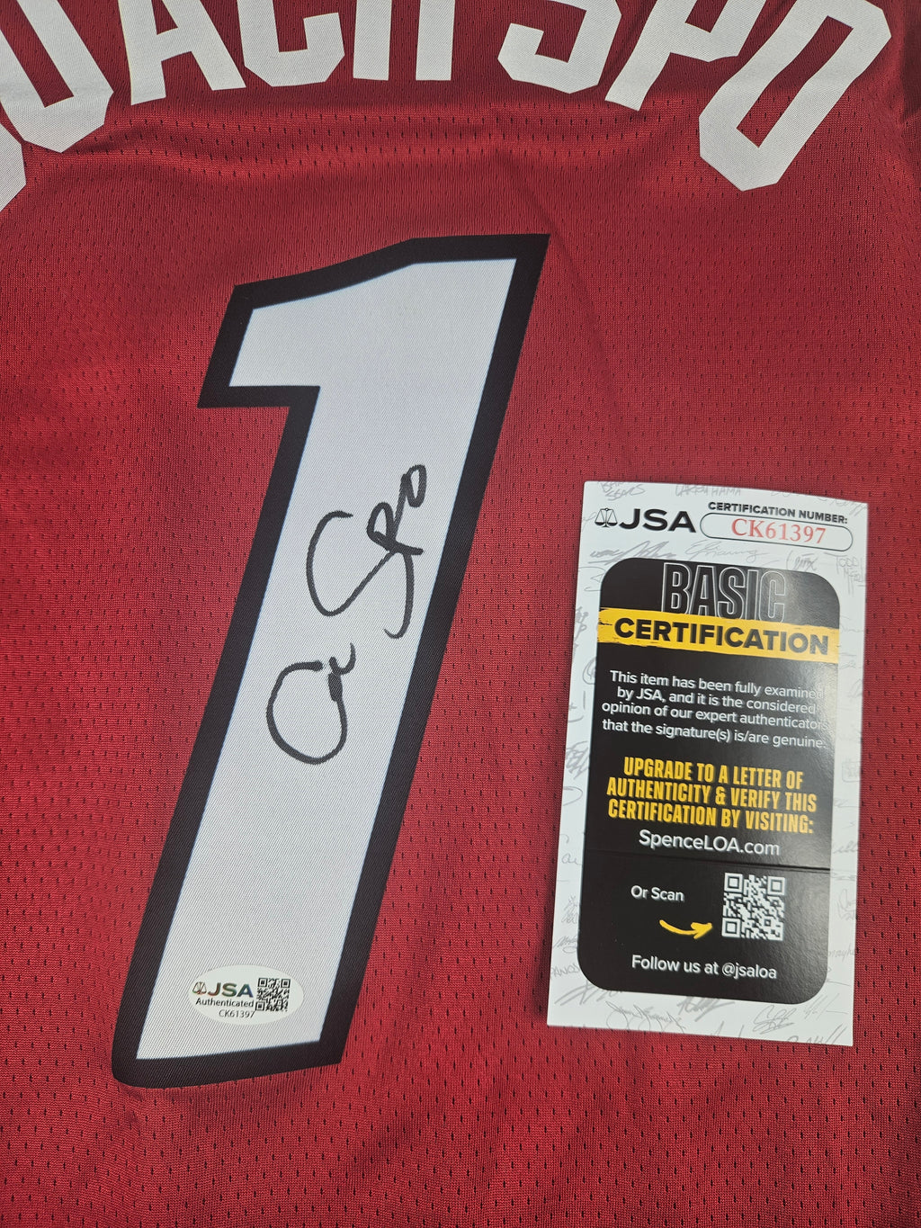 Erik Spoelstra Signed Autographed Miami Heat Coach Spo Jersey JSA COA