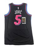 Nikola Jovic Signed Autographed Miami Heat Jersey JSA COA