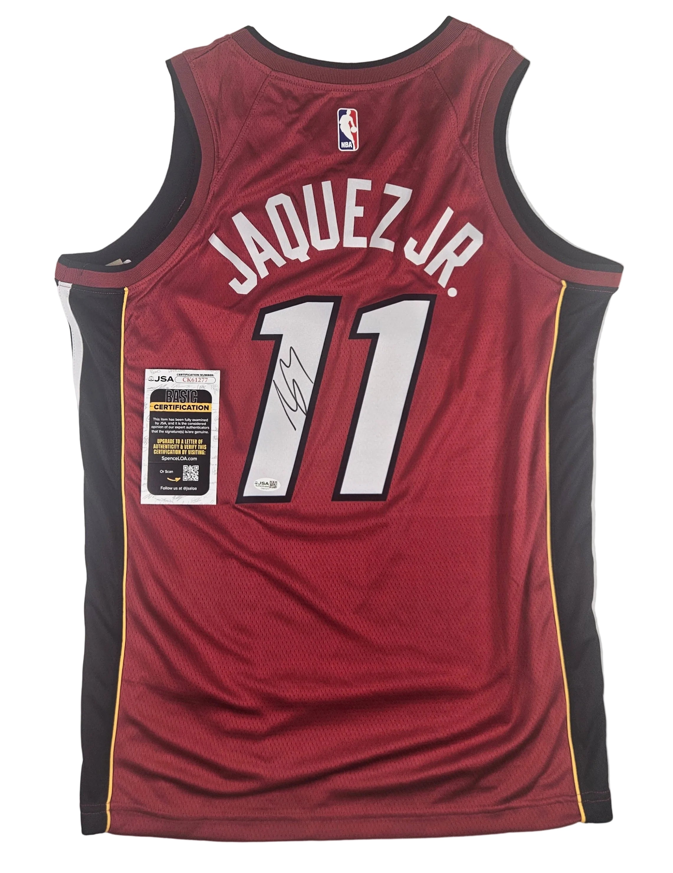 Jaime Jaquez Jr. Miami Heat Signed Autographed Jersey JSA COA