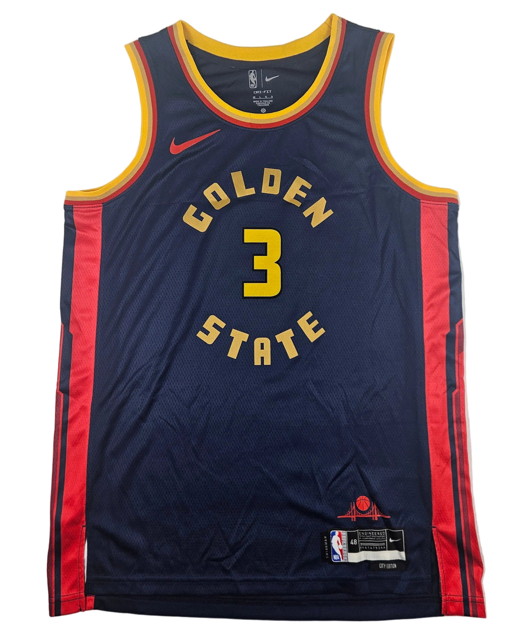 Will Richard Signed Autograph Golden State Warriors Dark Blue Jersey JSA COA