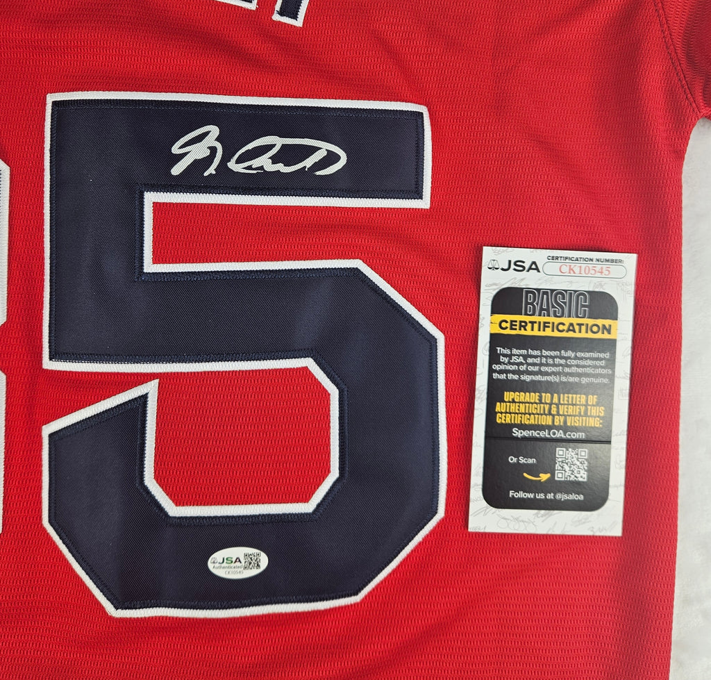Garrett Crochet Signed Autographed Boston Red Sox Red Jersey JSA COA