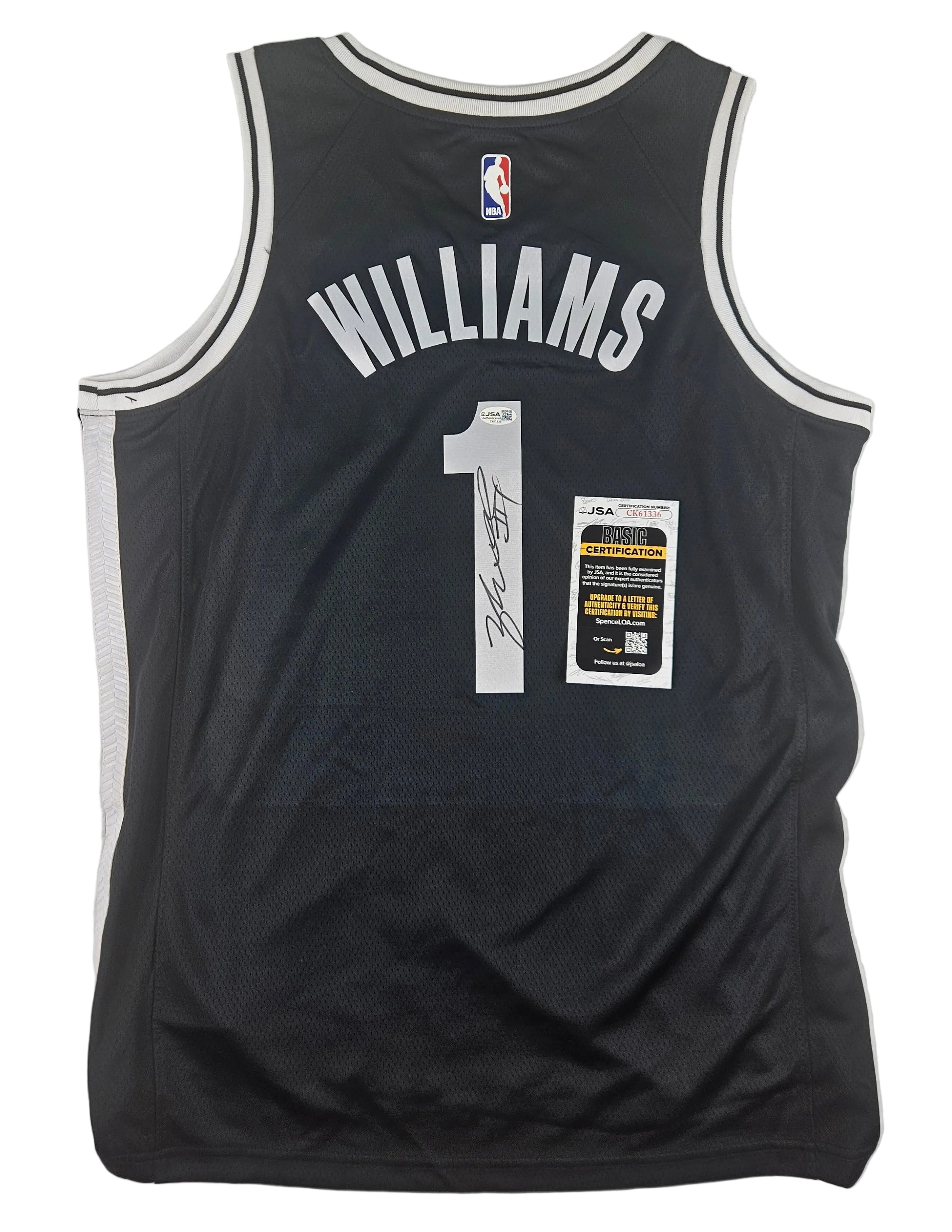 Ziaire Williams Signed Autographed Jersey Brooklyn Nets JSA COA