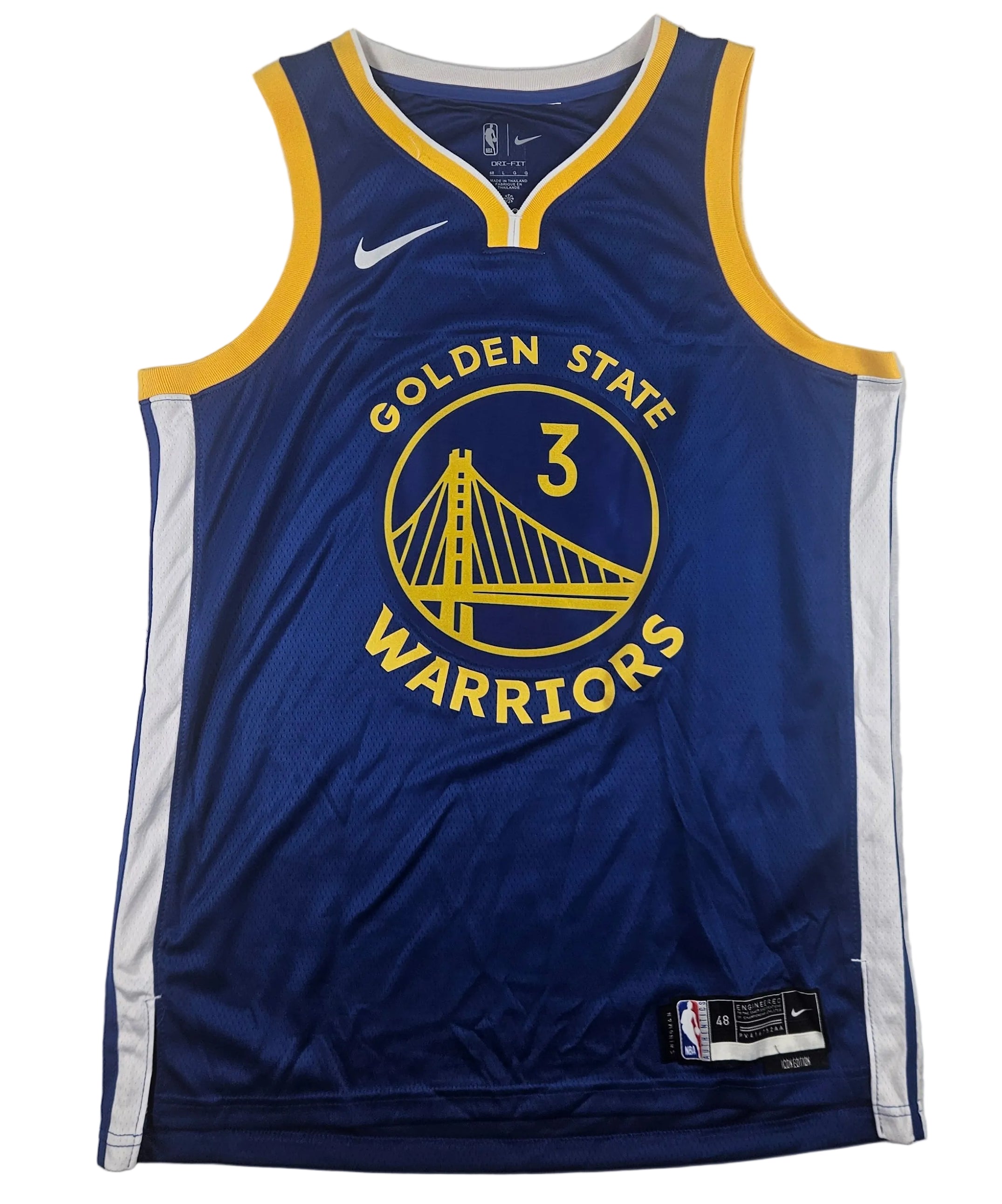 Will Richard Signed Autographed Golden State Warriors Blue Jersey JSA COA