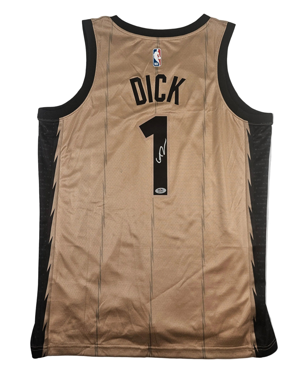 Gradey Dick Signed Autographed Toronto Raptors Jersey PSA Certified