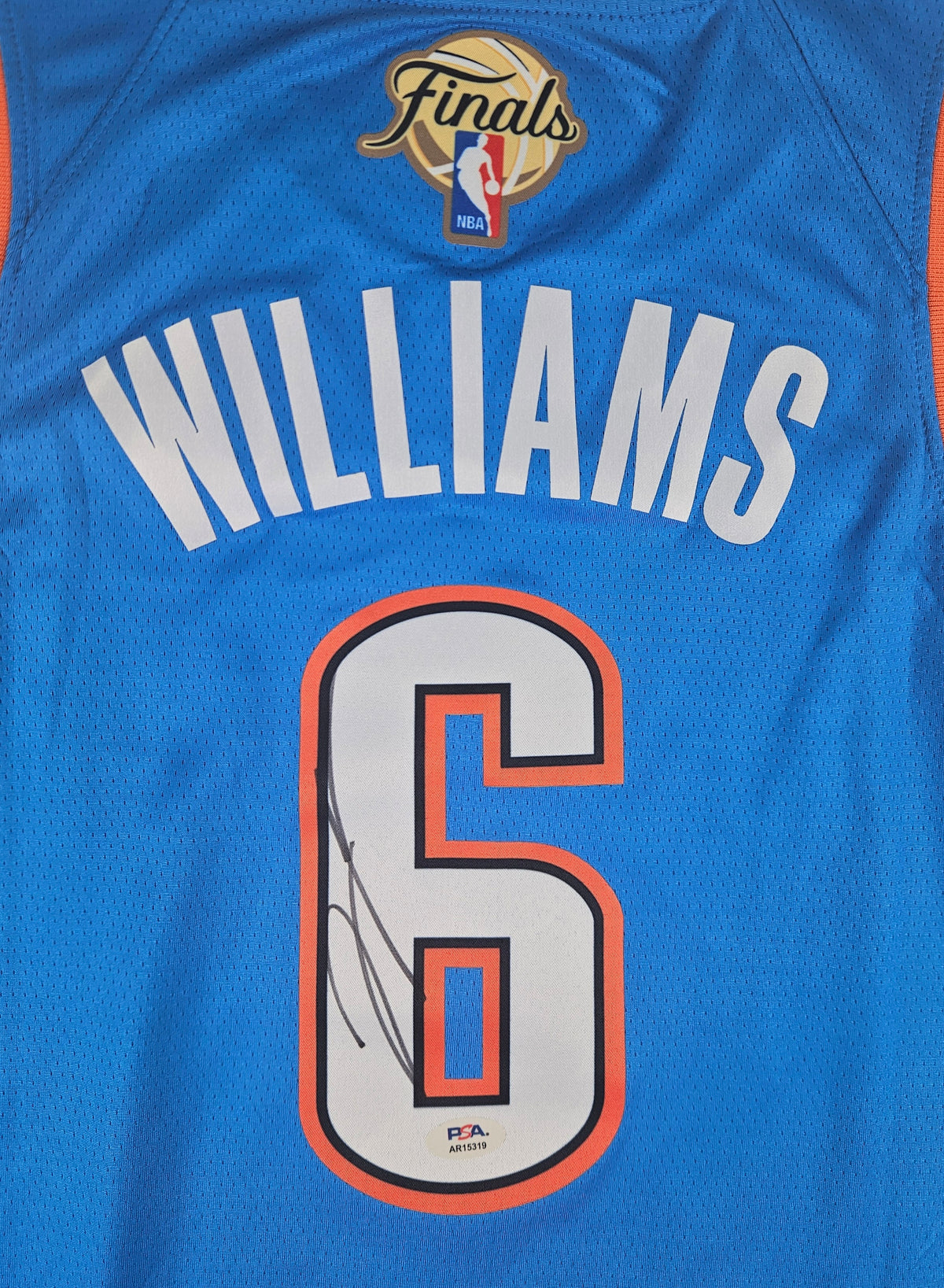 Jaylin Williams Signed Autographed Oklahoma City Thunder Jersey PSA Certified