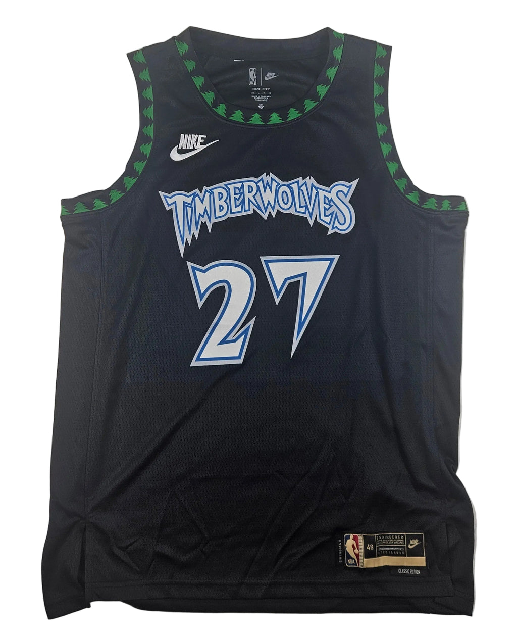 Rudy Gobert Signed Autographed Minnesota Timberwolves Black Jersey JSA COA