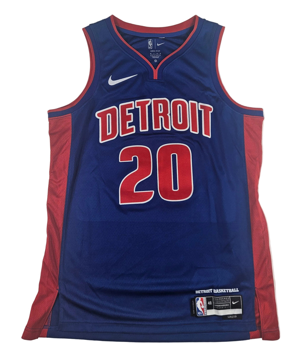 Chaz Lanier Signed Autographed Detroit Pistons Jersey PSA Certified
