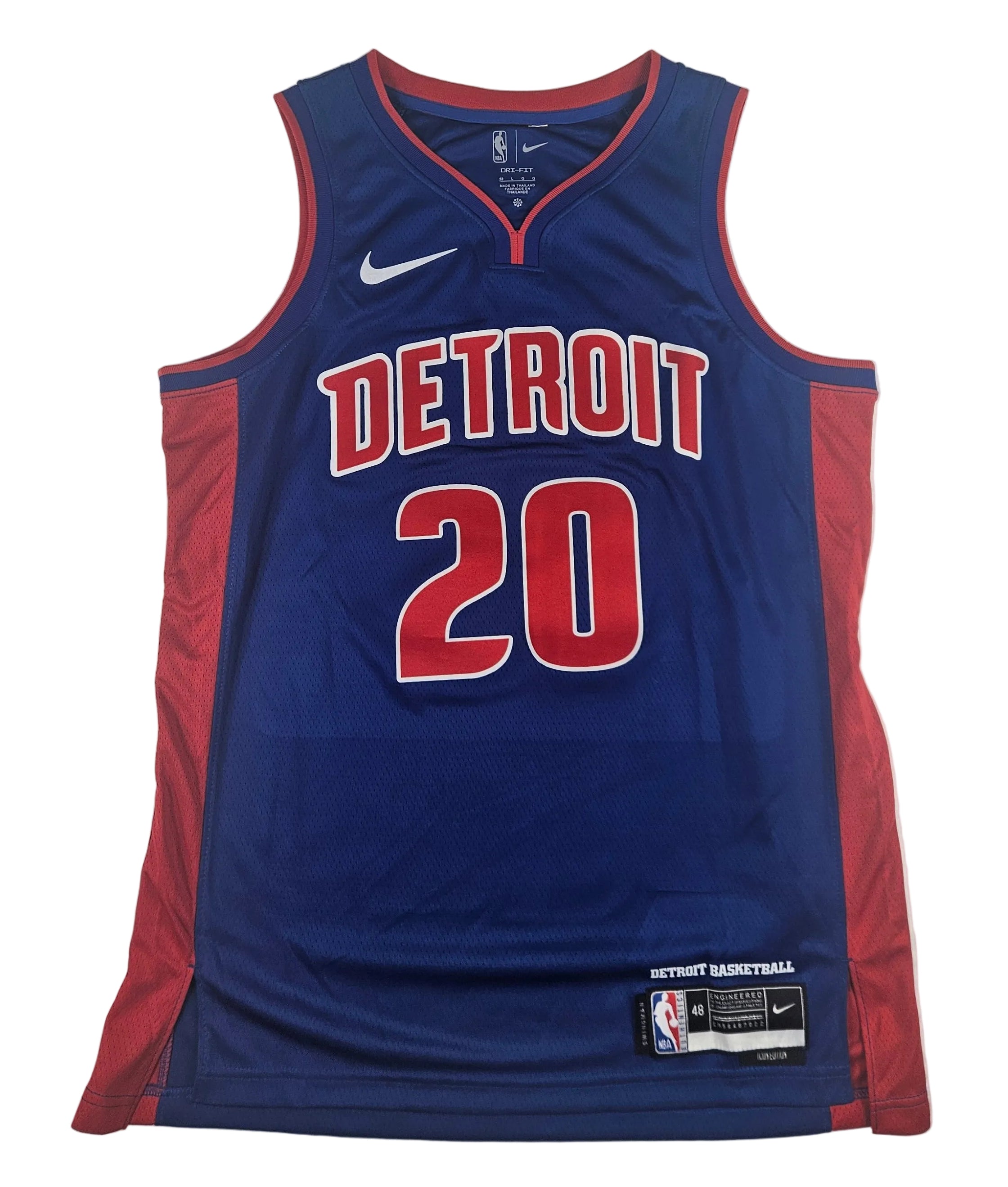 Chaz Lanier Signed Autographed Detroit Pistons Jersey PSA Certified