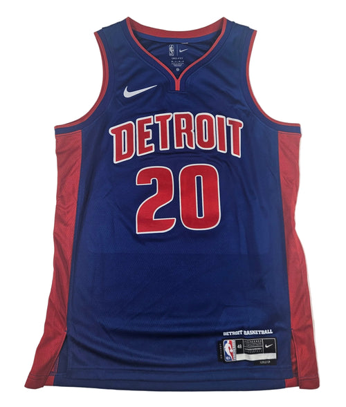 Chaz Lanier Signed Autographed Detroit Pistons Jersey PSA Certified