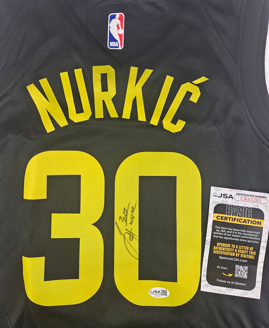 Jusuf Nurkic Signed Autographed Utah Jazz Jersey JSA COA