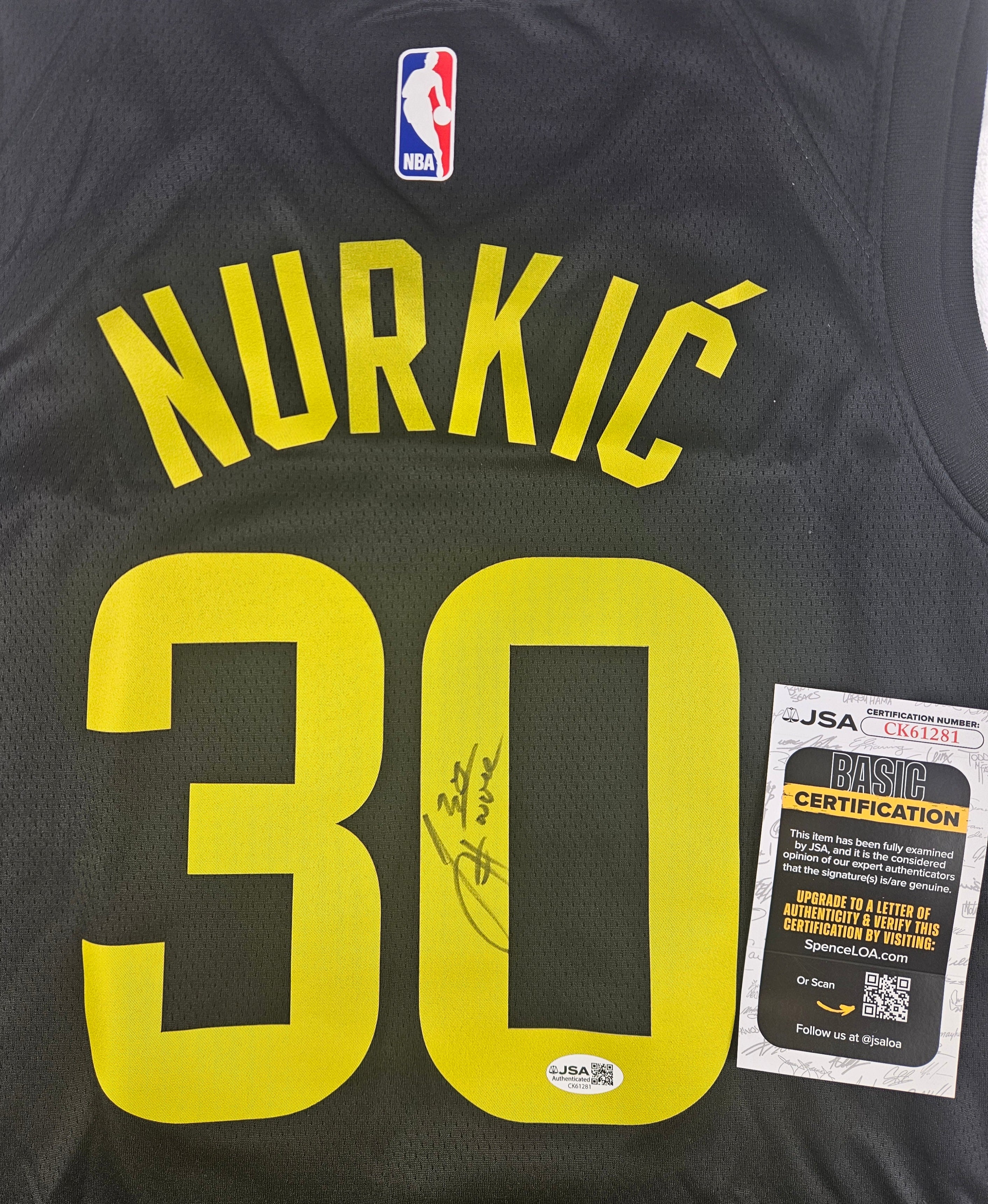 Jusuf Nurkic Signed Autographed Utah Jazz Jersey JSA COA