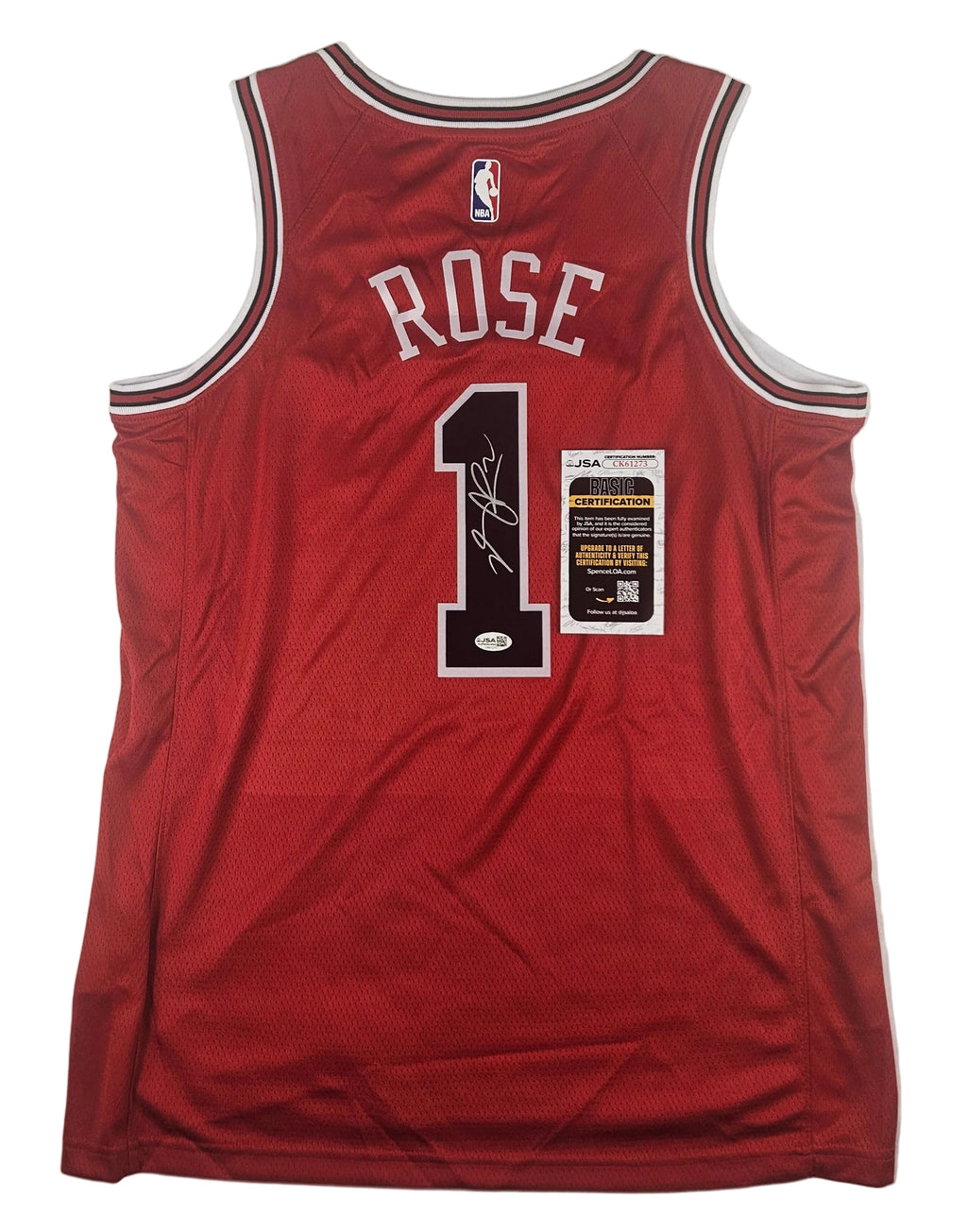 Derrick Rose Signed Autographed Chicago Bulls Jersey JSA COA
