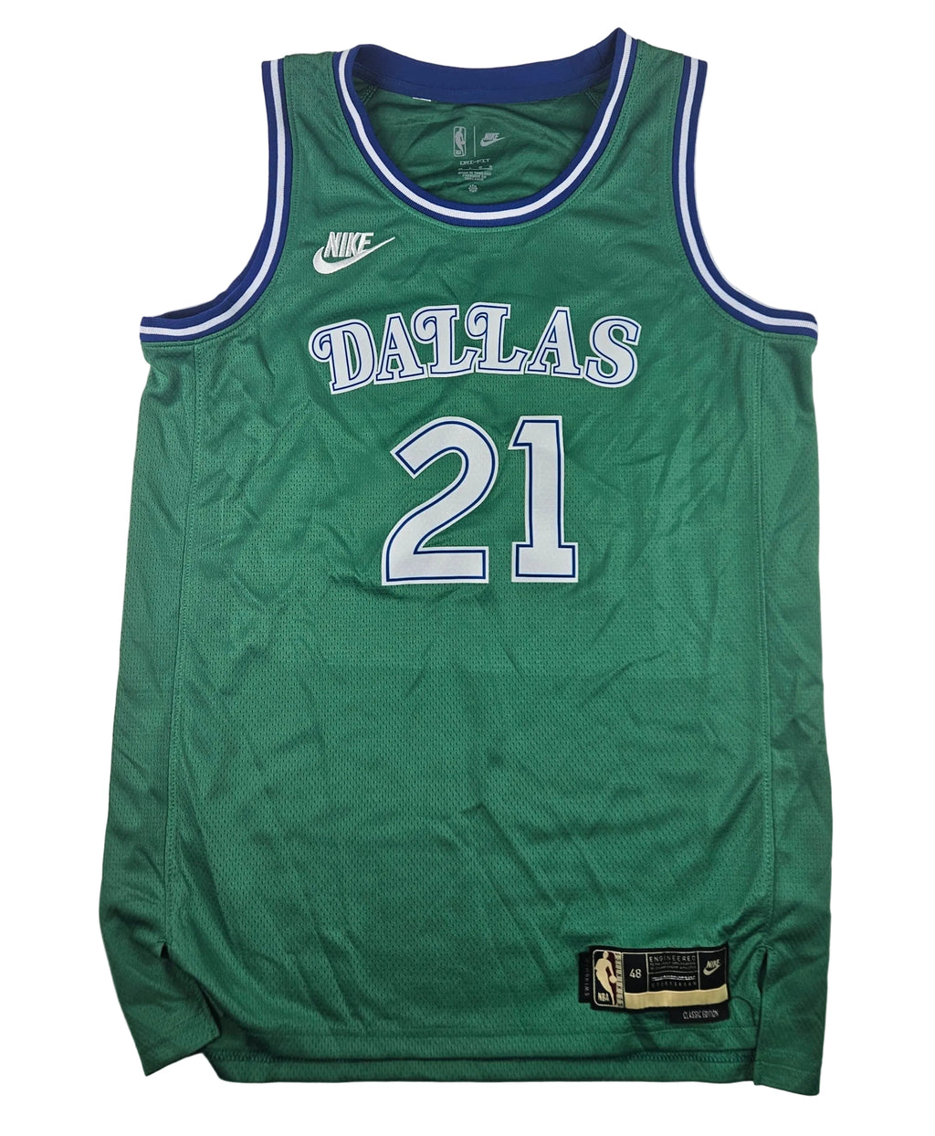 Daniel Gafford Signed Dallas Mavericks Green Jersey Autographed JSA COA