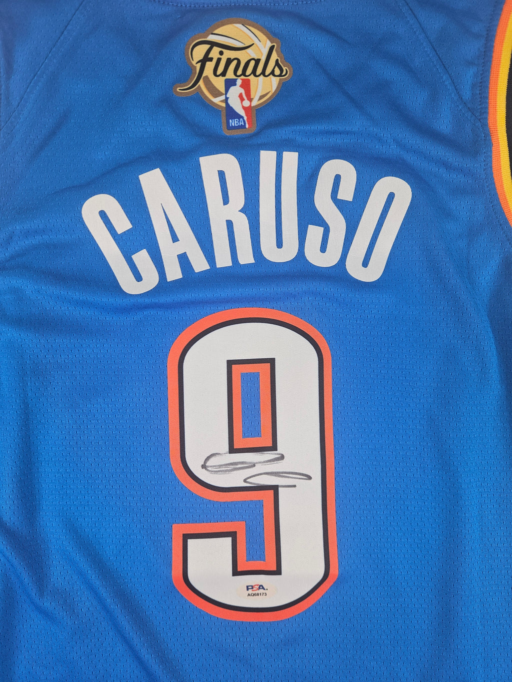 Alex Caruso Signed Autographed Oklahoma City Thunder Blue Jersey PSA Certified