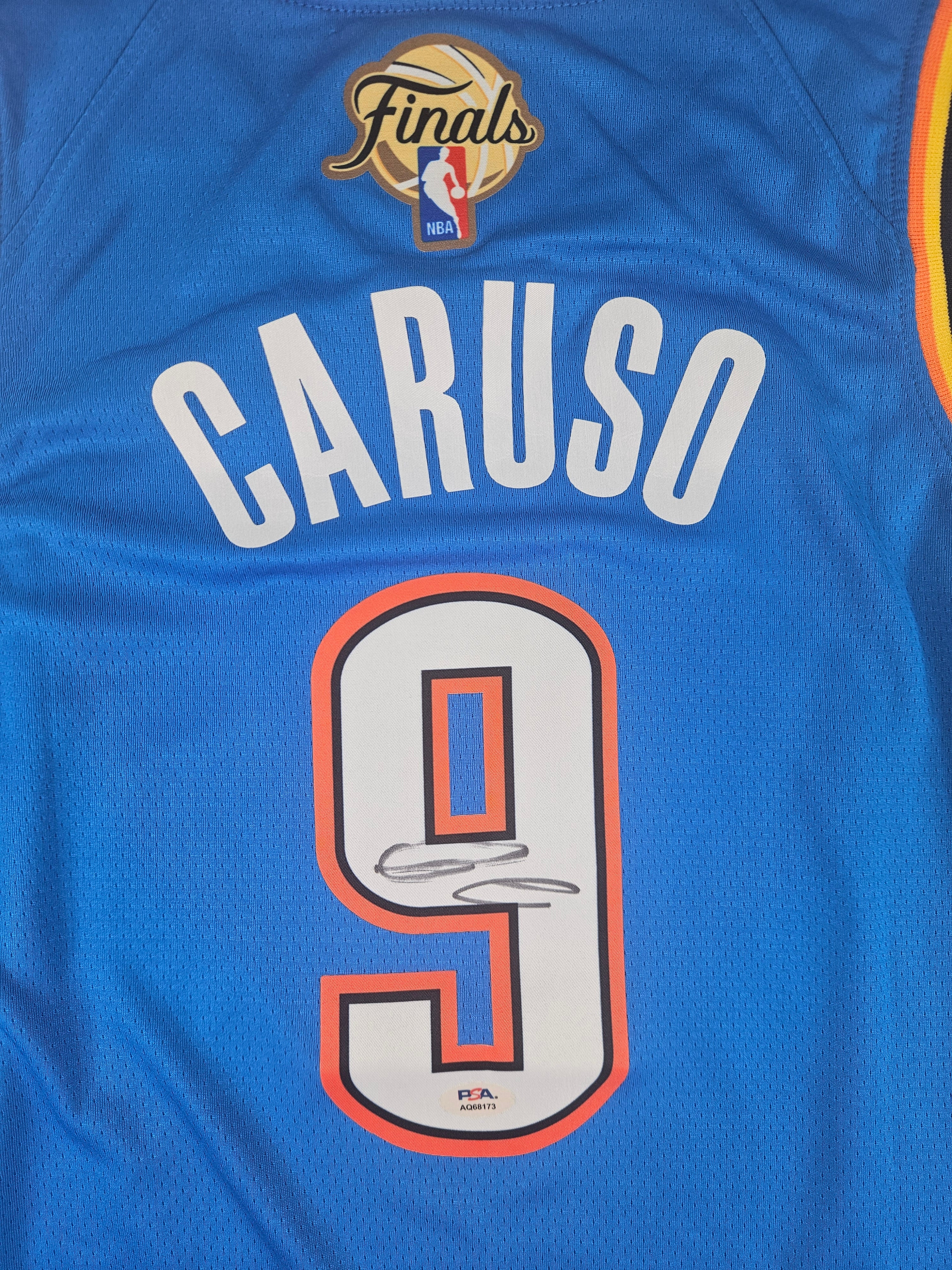 Alex Caruso Signed Autographed Oklahoma City Thunder Blue Jersey PSA Certified
