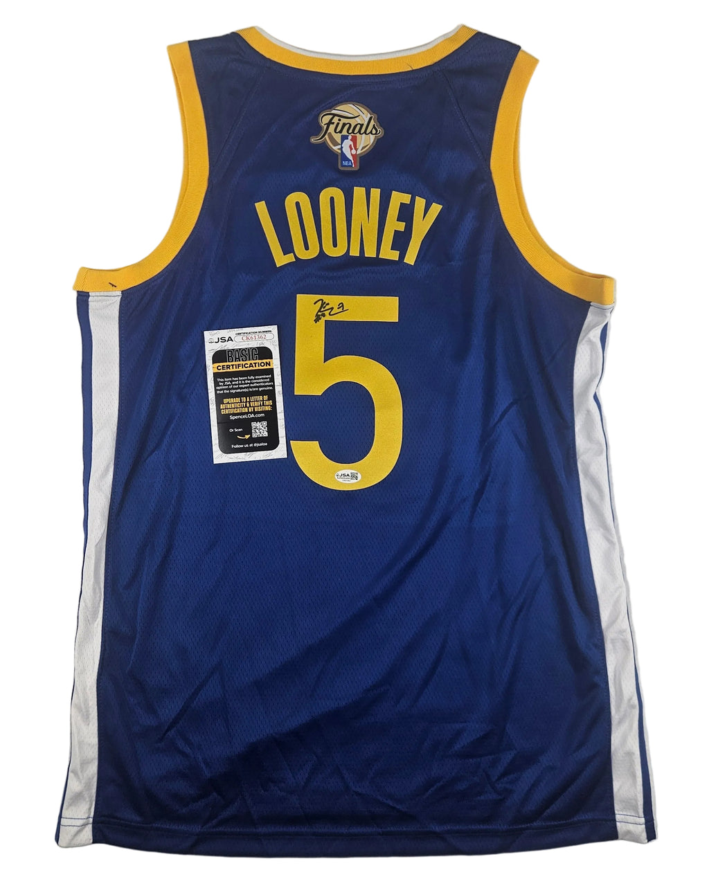 Kevon Looney Signed Autograph Golden State Warriors Jersey JSA COA