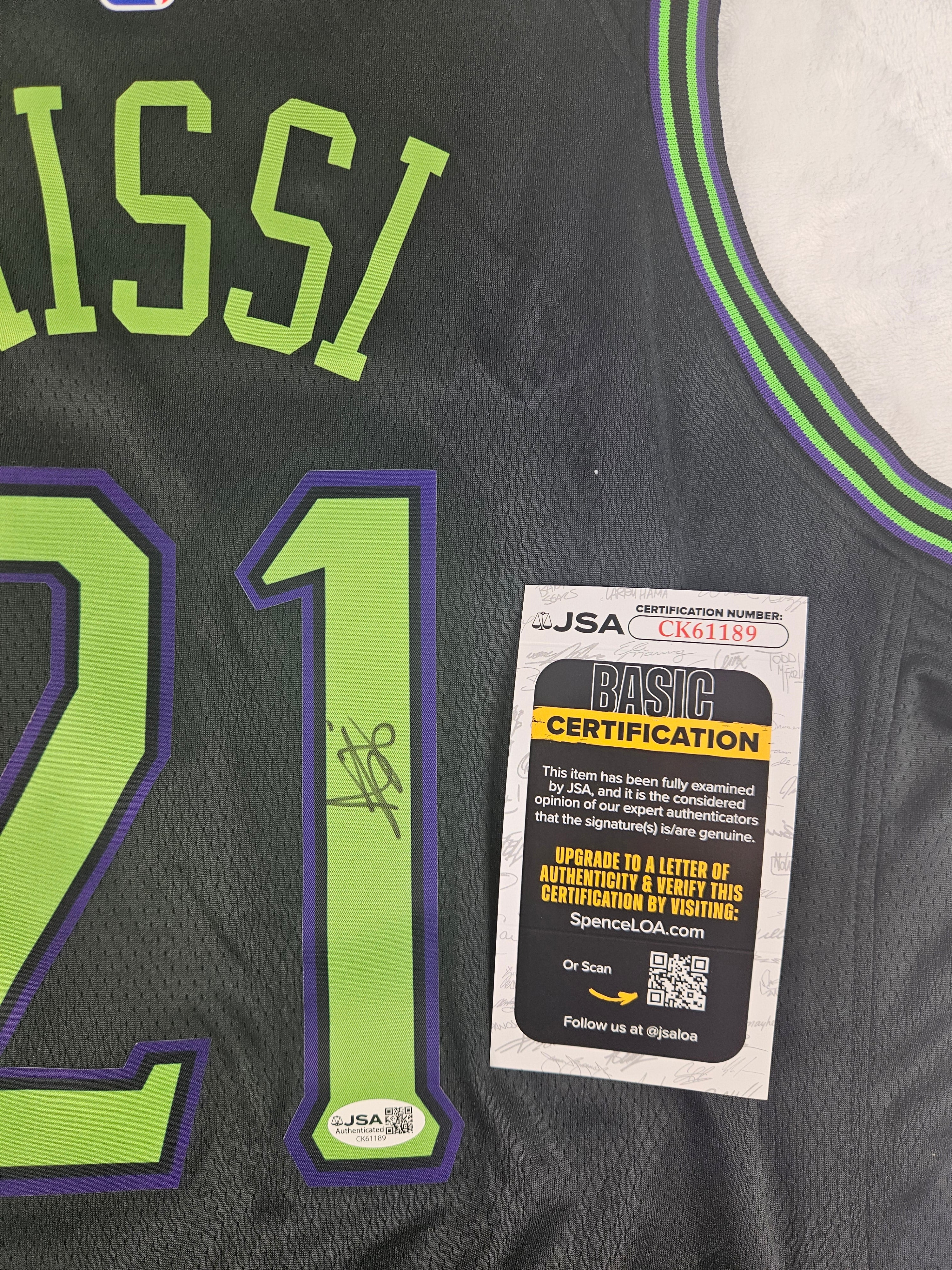 Yves Missi Signed Autographed New Orleans Pelicans Jersey JSA COA