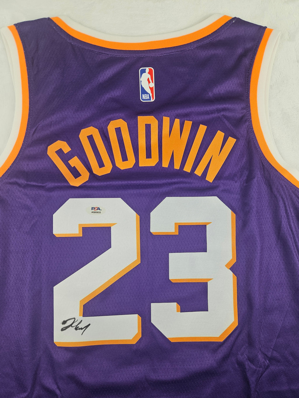 Jordan Goodwin Signed Autographed Phoenix Suns Jersey PSA Certified
