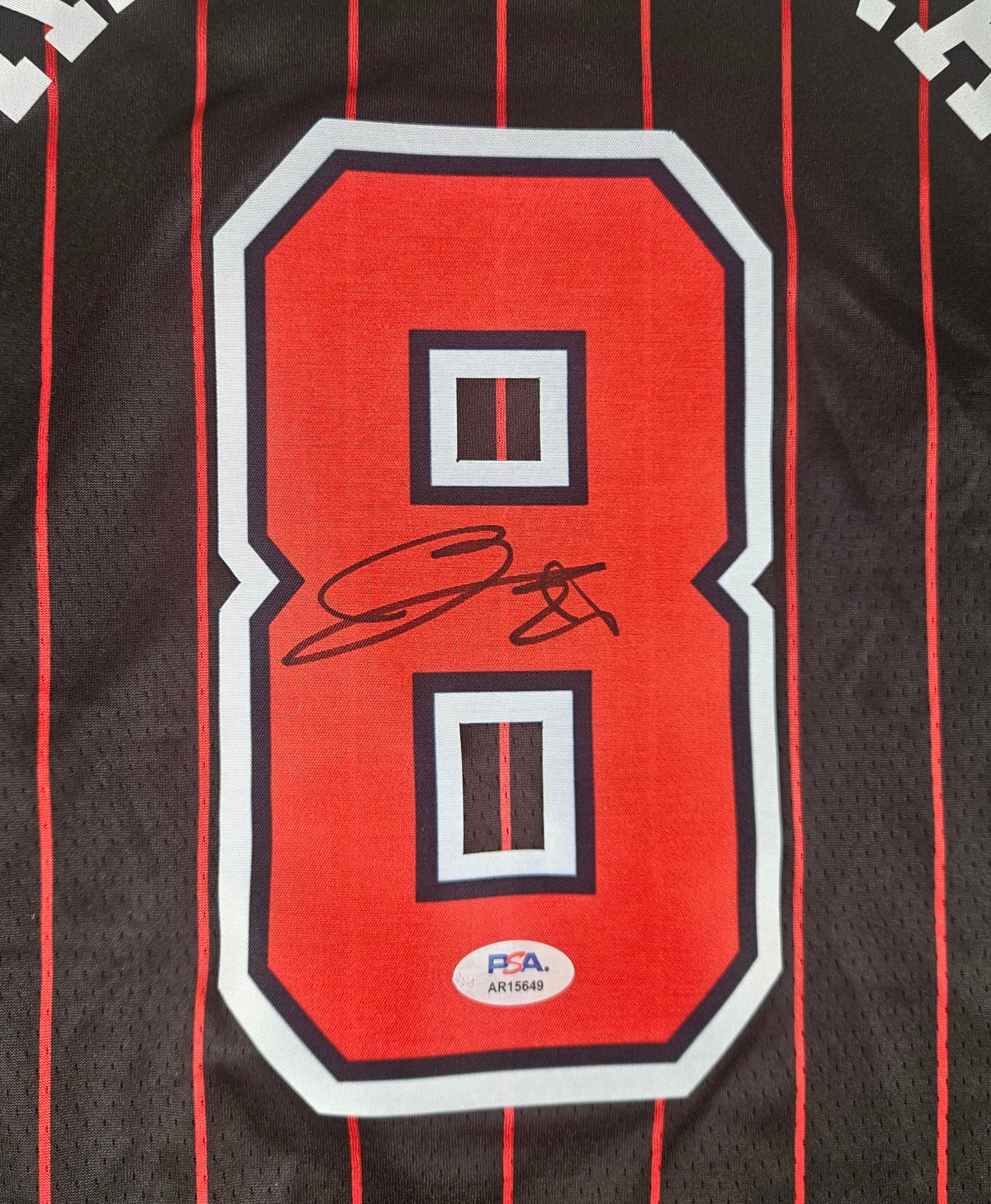 Yuki Kawamura Chicago Bulls Autographed Signed Black Jersey PSA Certified