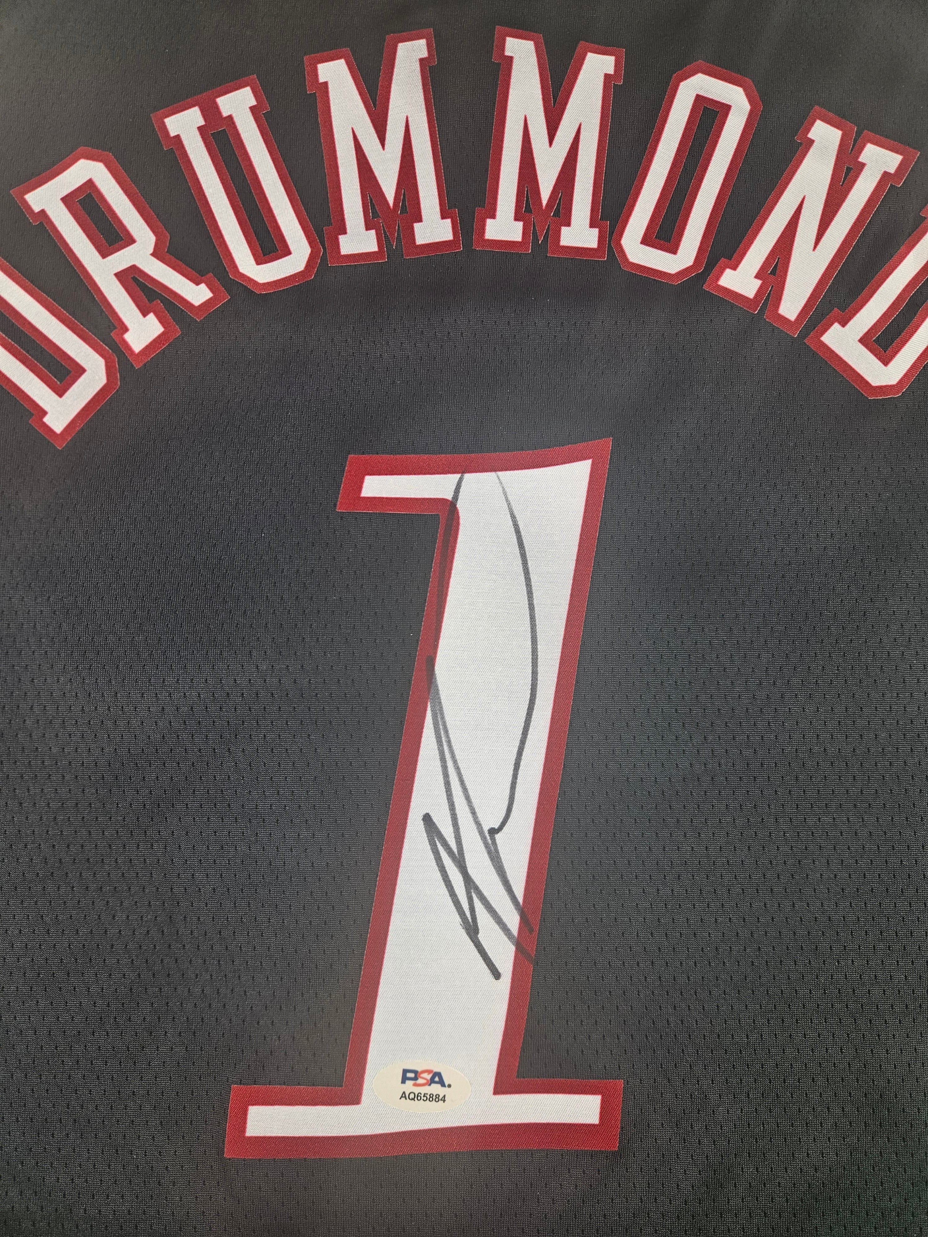 Andre Drummond Signed Autographed Philadelphia 76ers Jersey PSA Certified