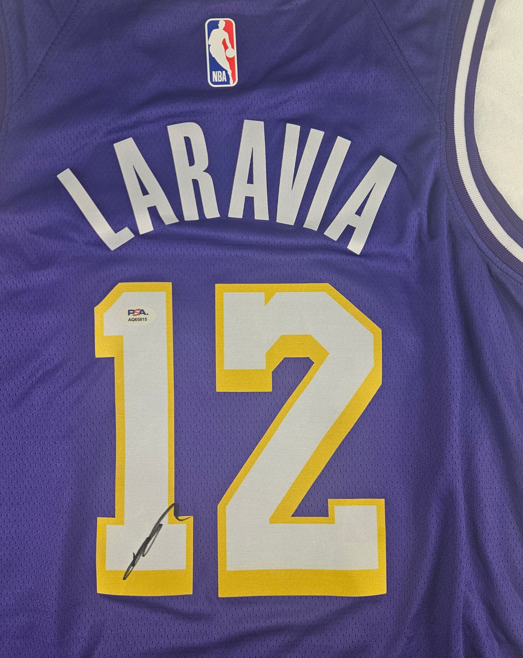 Jake LaRavia Signed Autographed Los Angeles Lakers Jersey PSA Certified