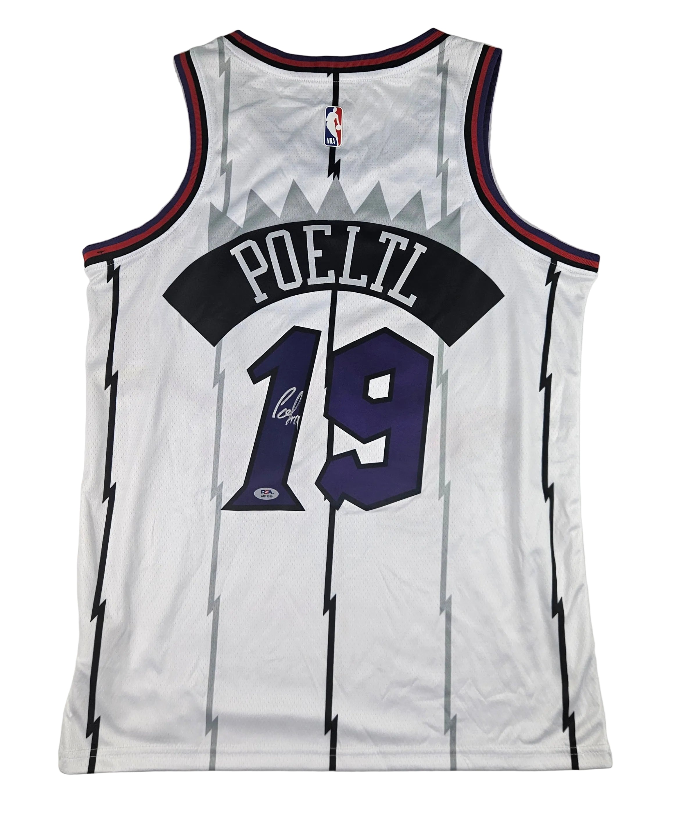 Jakob Poeltl Signed Autographed Toronto Raptors White Jersey PSA Certified