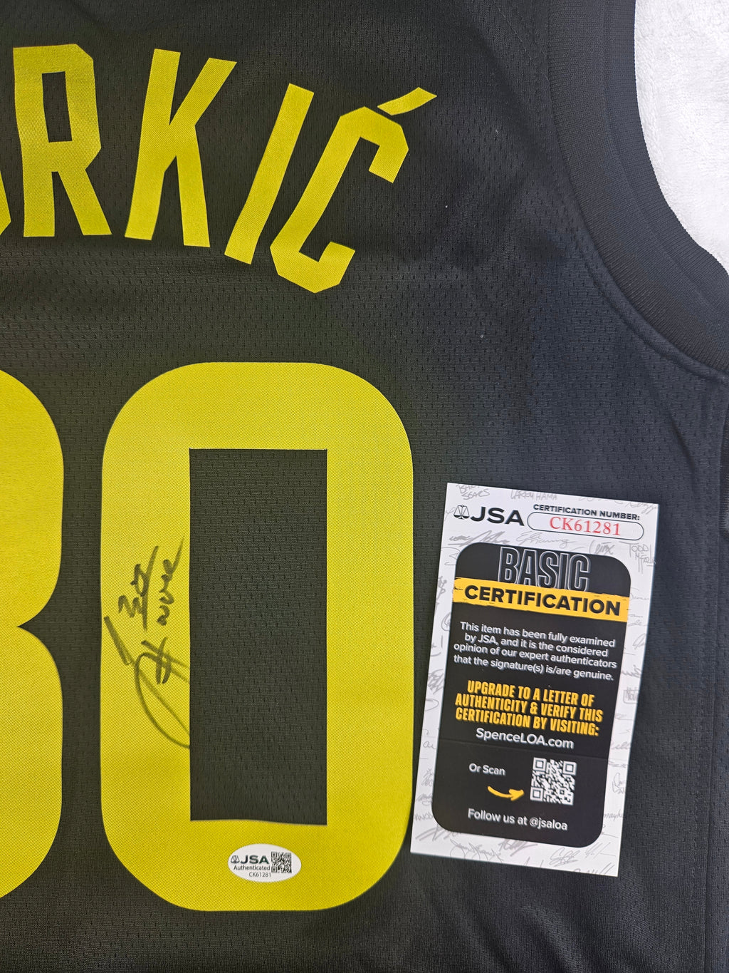 Jusuf Nurkic Signed Autographed Utah Jazz Jersey JSA COA