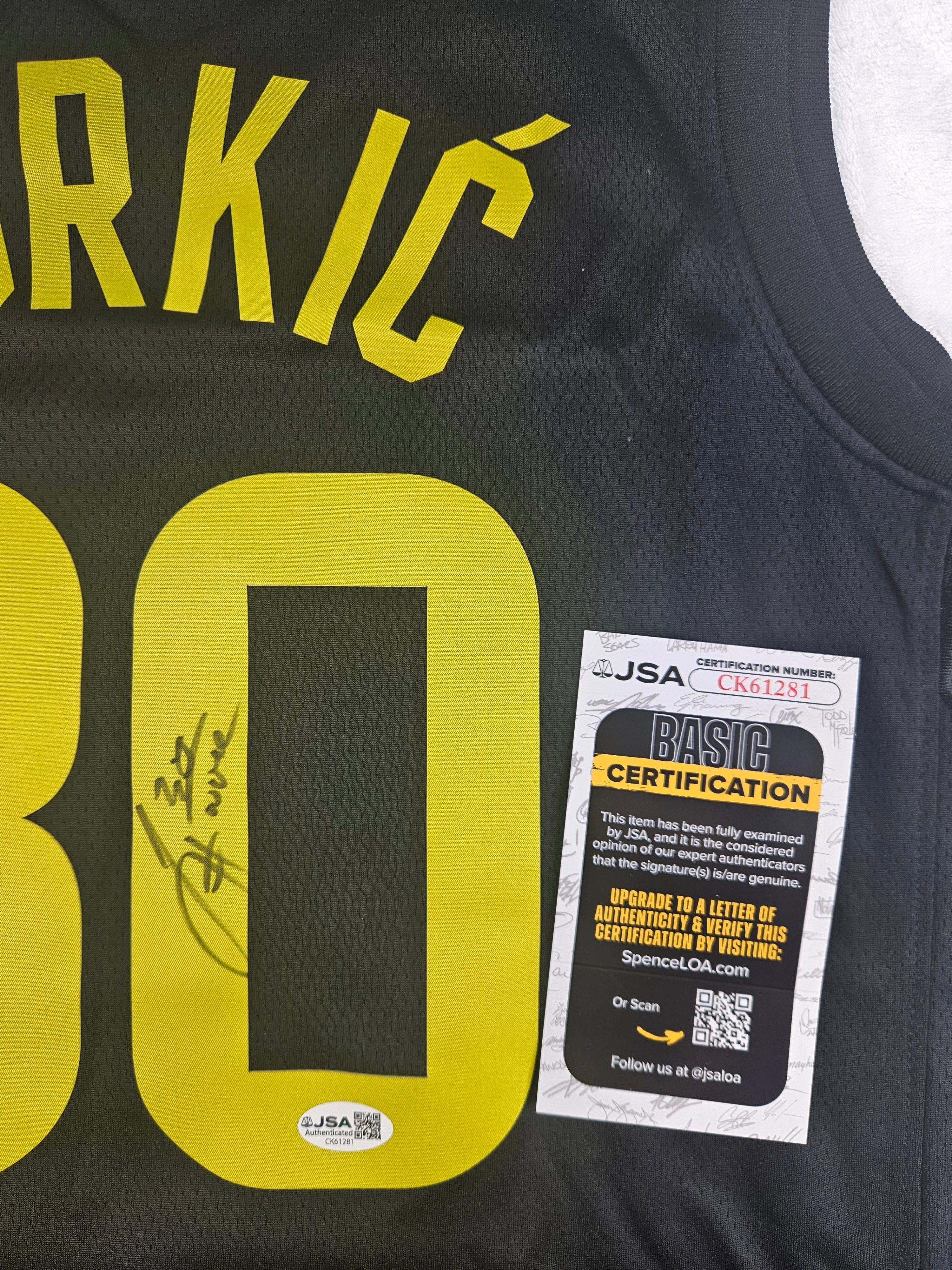 Jusuf Nurkic Signed Autographed Utah Jazz Jersey JSA COA