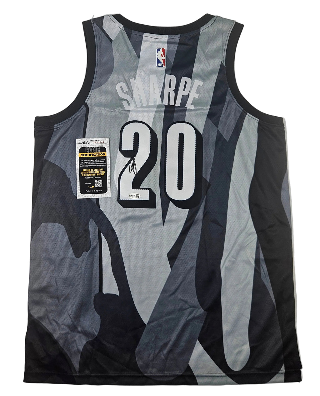 Day’Ron Sharpe Signed Autographed Brooklyn Nets Jersey JSA COA