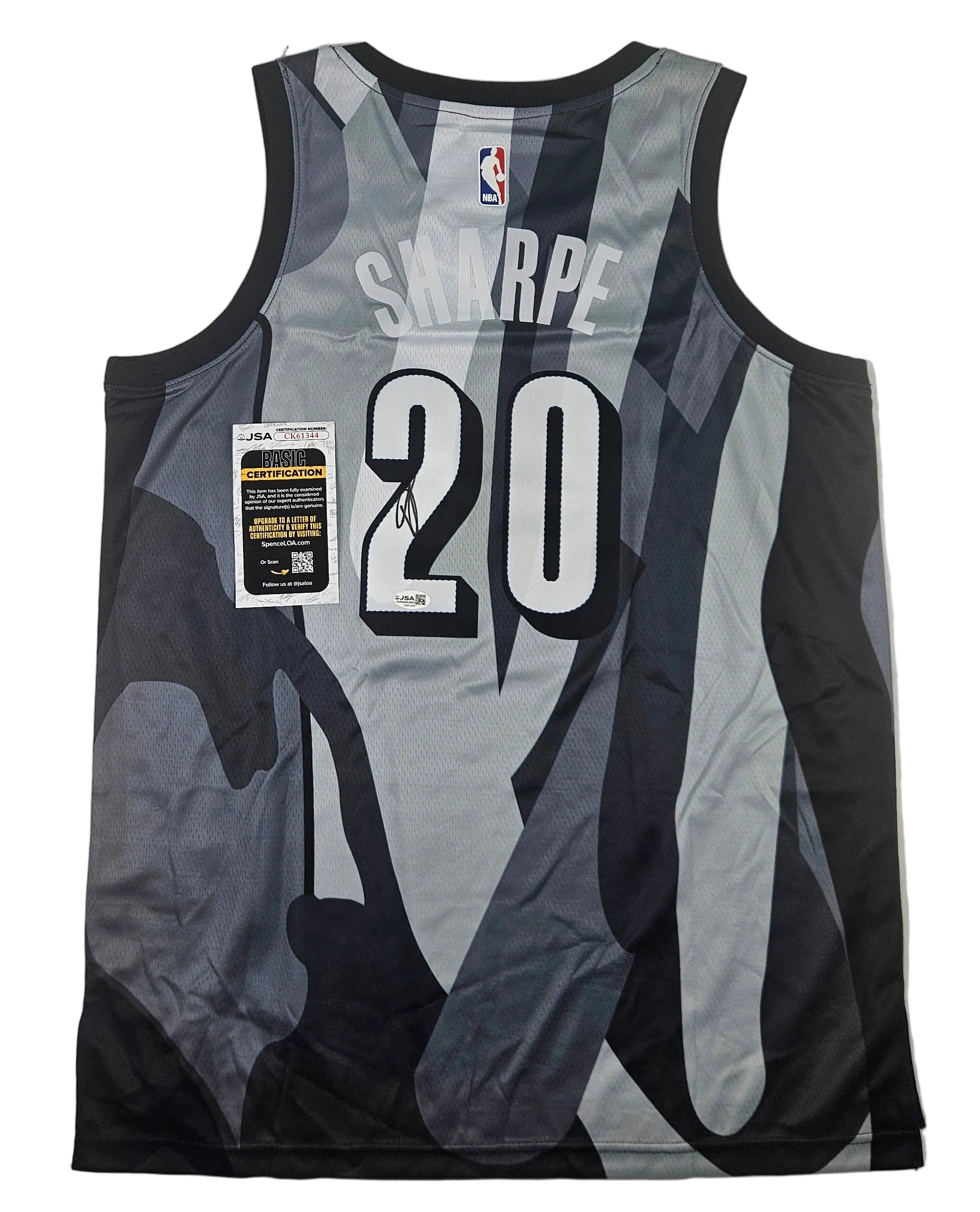 Day’Ron Sharpe Signed Autographed Brooklyn Nets Jersey JSA COA