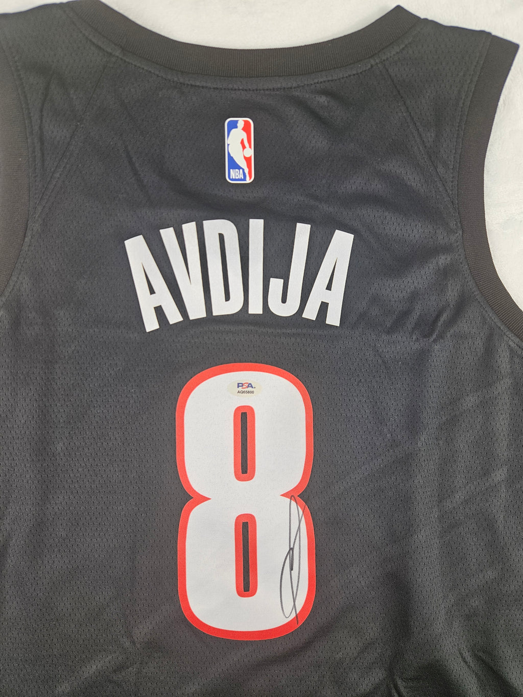 Deni Avdija Portland Trail Blazers Autographed Signed Jersey PSA Certified