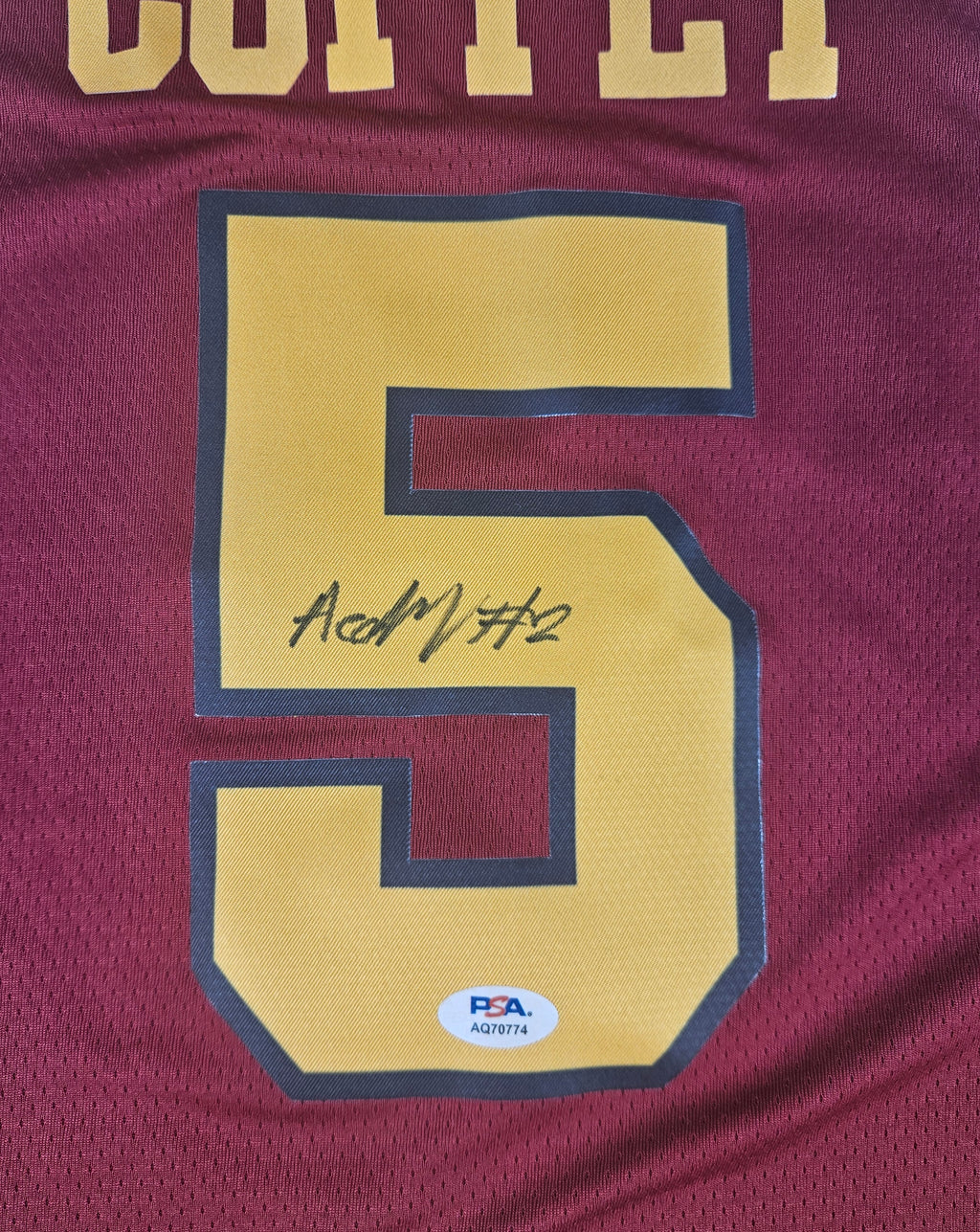 Amir Coffey Signed Autographed Minnesota Golden Gophers Jersey PSA Certified