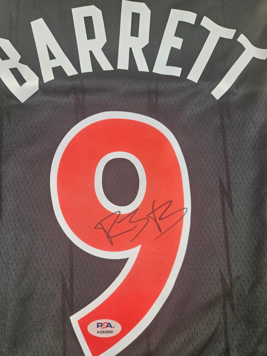 RJ Barrett Signed Autographed Toronto Raptors Jersey PSA Certified