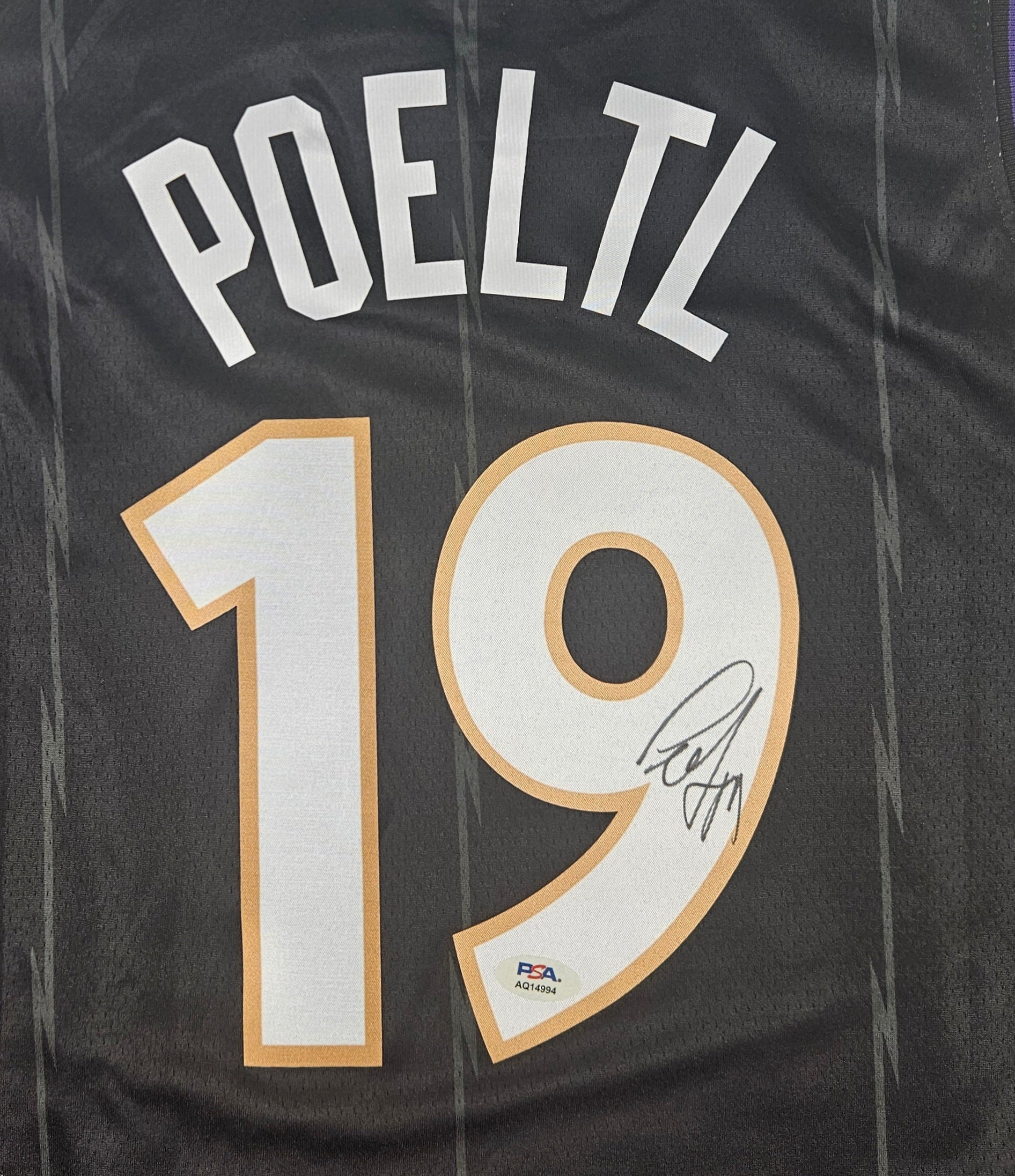 Jakob Poeltl Signed Autographed Toronto Raptors Jersey PSA Certified