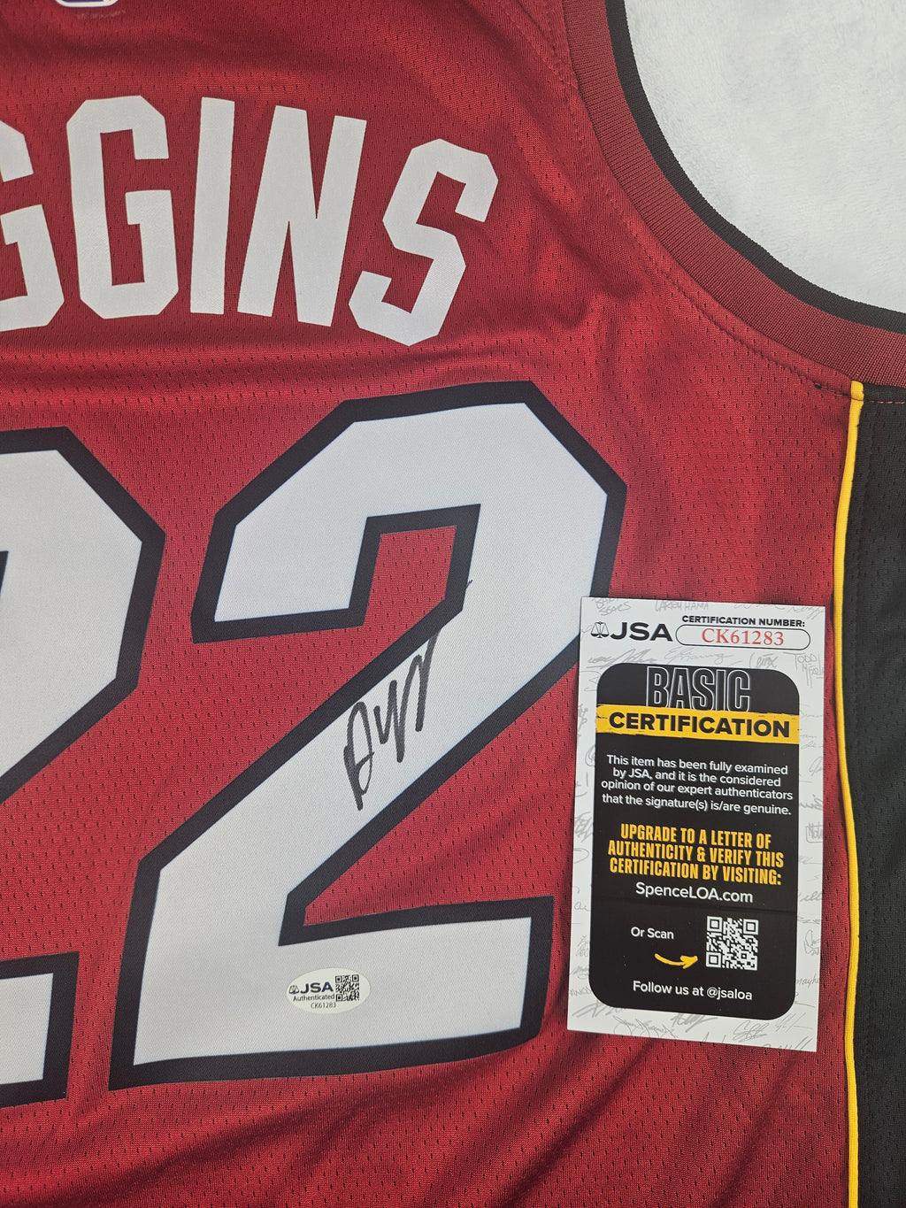 Andrew Wiggins Signed Autographed Miami Heat Jersey JSA COA