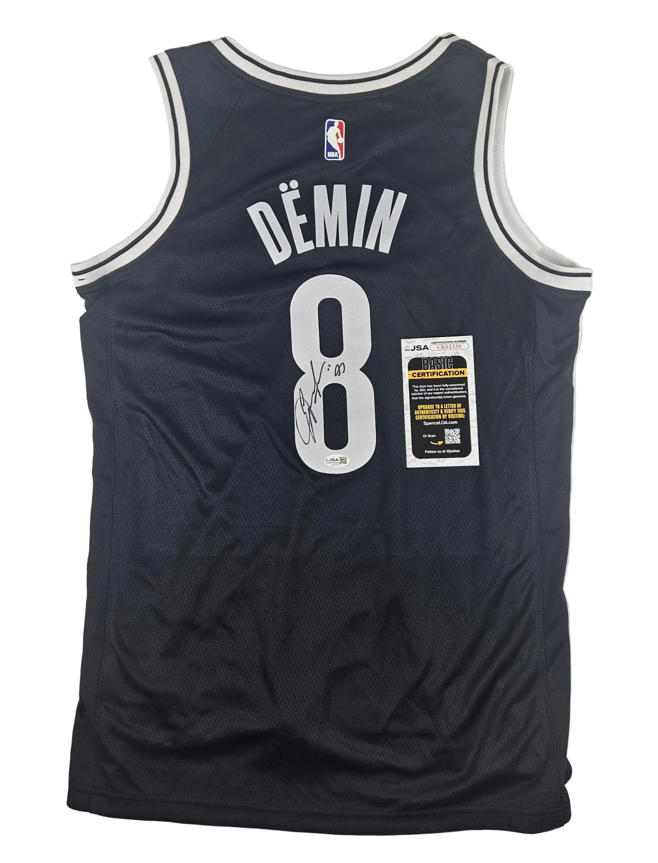 Egor Demin Signed Autographed Brooklyn Nets Jersey JSA COA