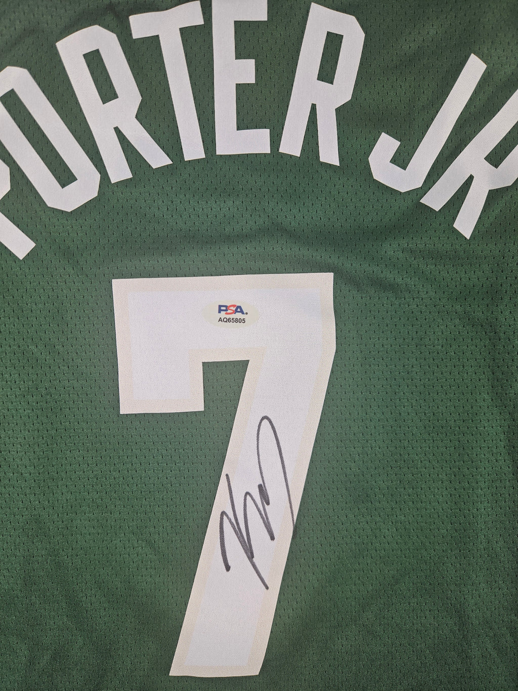 Kevin Porter Jr. Signed Autographed Milwaukee Bucks Jersey PSA Certified