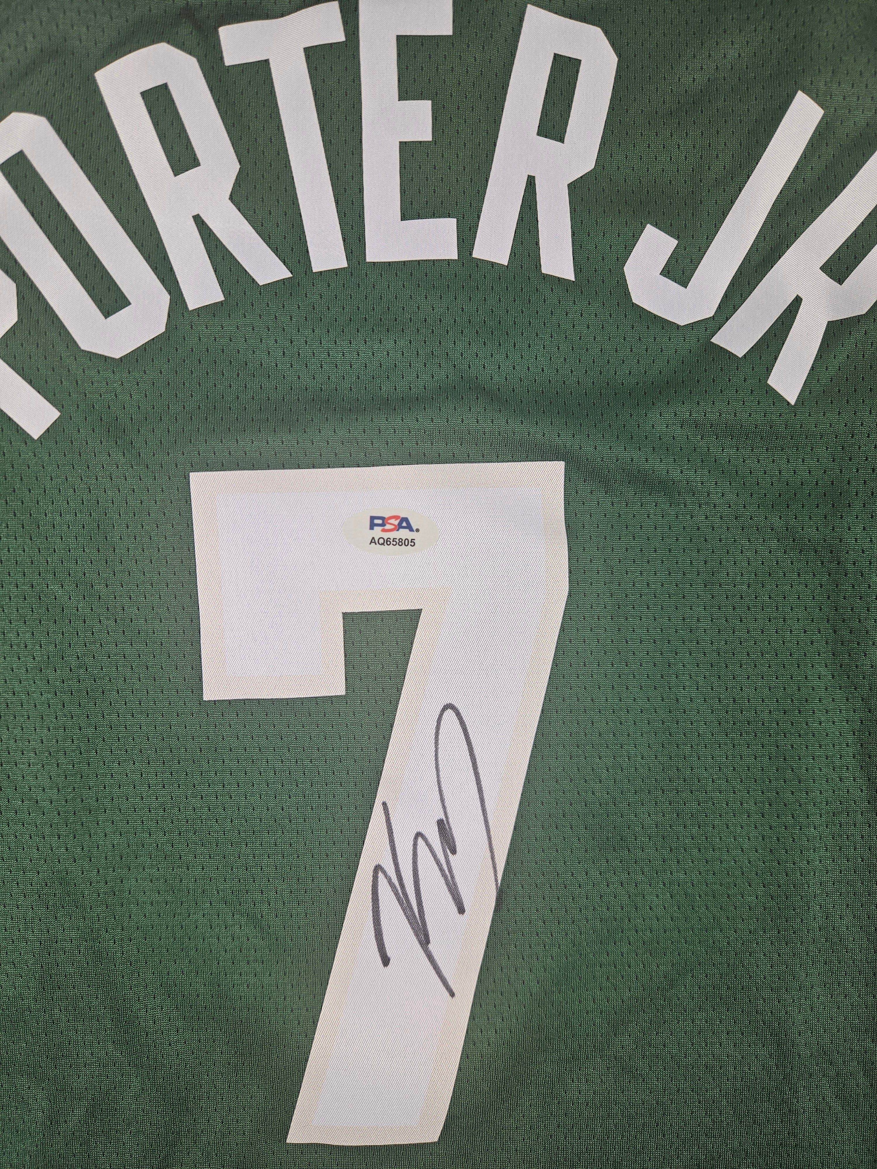 Kevin Porter Jr. Signed Autographed Milwaukee Bucks Jersey PSA Certified