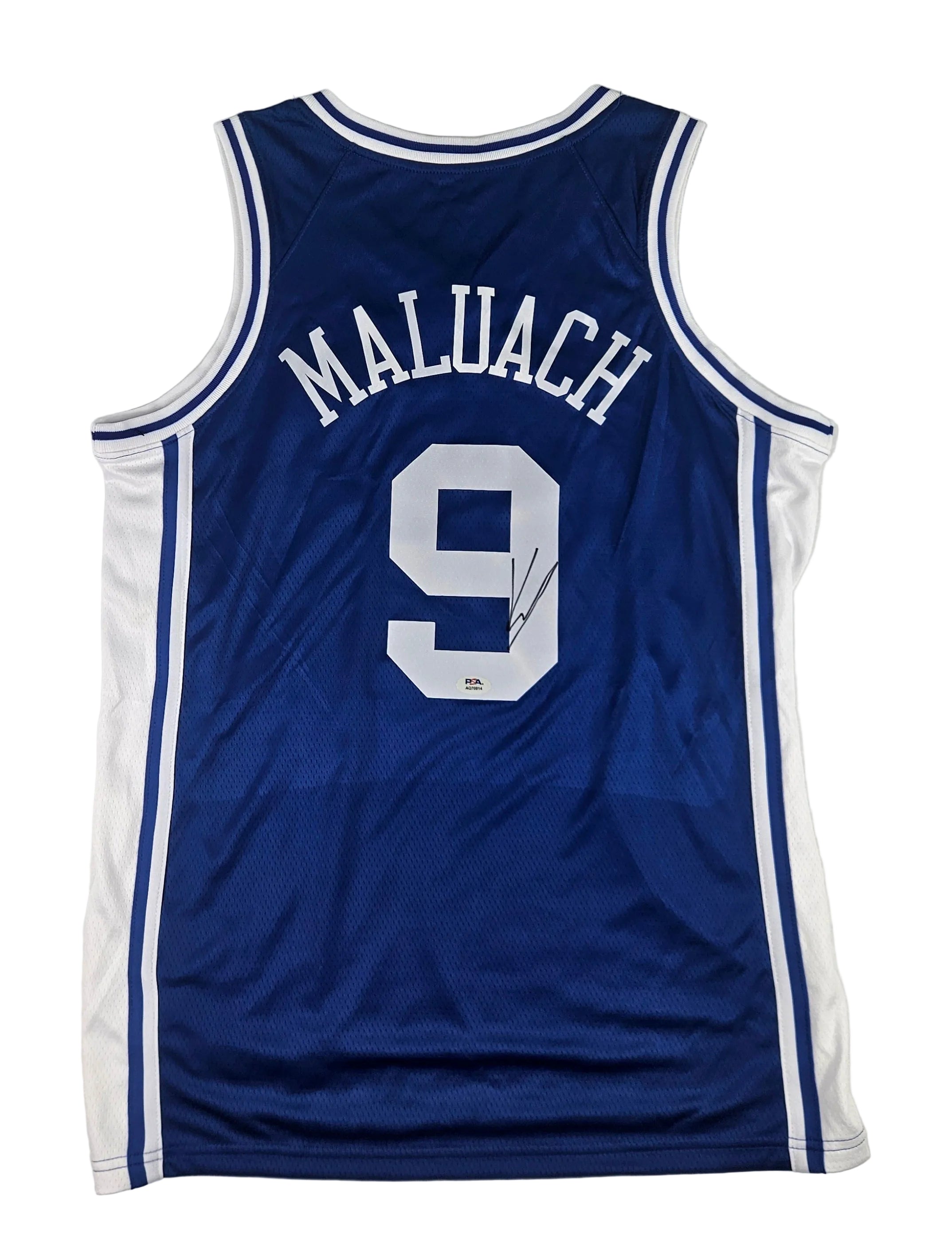 Khaman Maluach Signed Autographed Duke Blue Devils Jersey PSA Certified