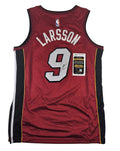 Pelle Larsson Signed Autographed Miami Heat Jersey JSA COA