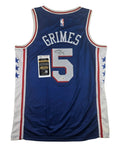 Quentin Grimes Signed Autographed Philadelphia 76ers Blue Jersey JSA COA