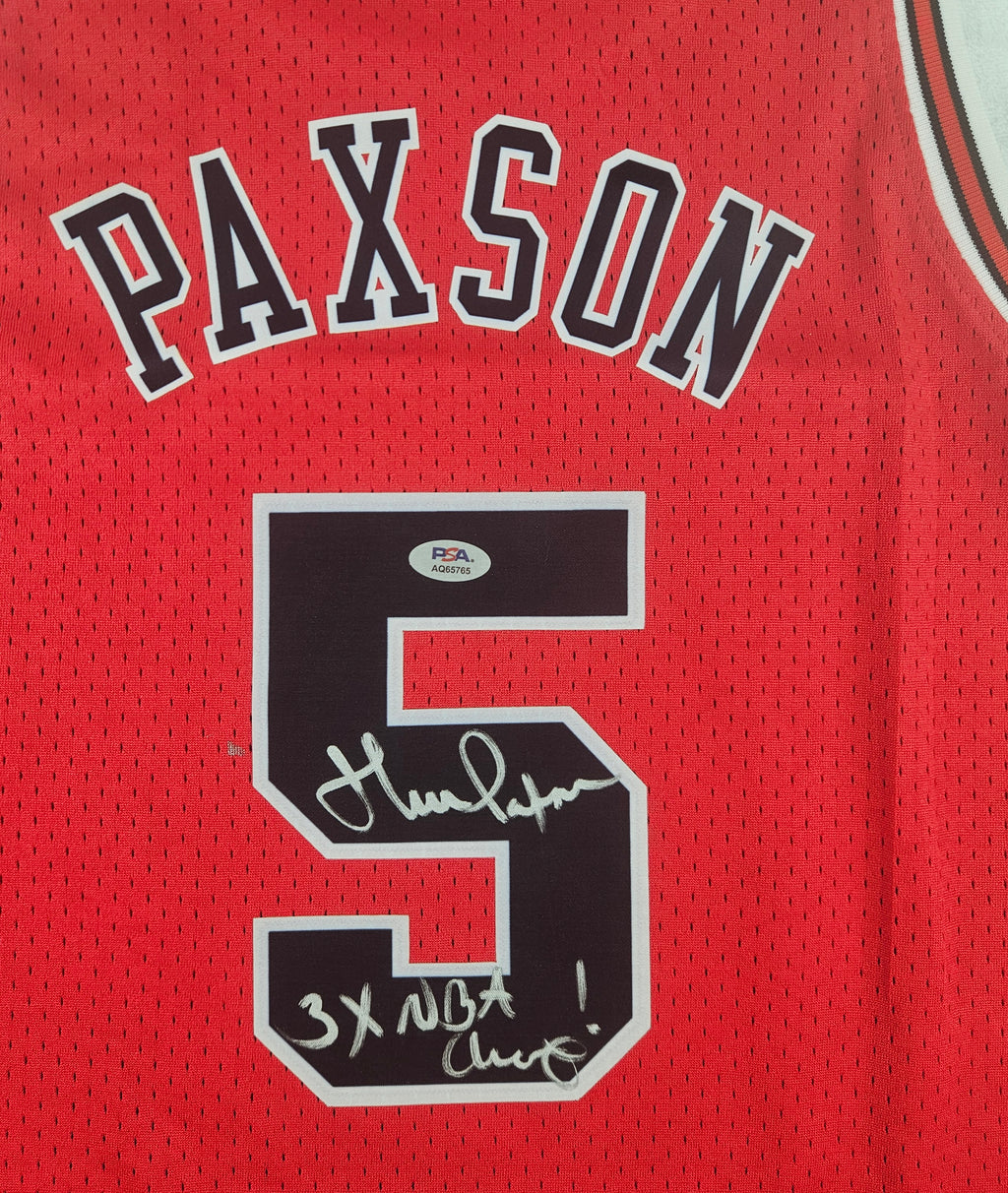 John Paxson Chicago Bulls Autographed Signed Jersey PSA Certified