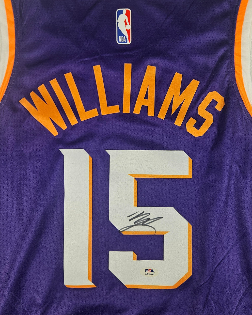 Mark Williams Signed Autographed Phoenix Suns Jersey PSA Certified