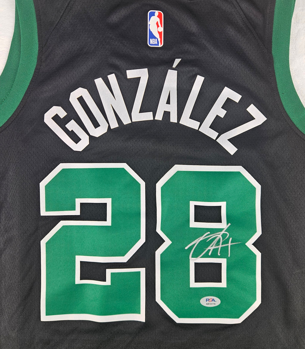 Hugo Gonzalez Signed Autographed Boston Celtics Jersey PSA Certified