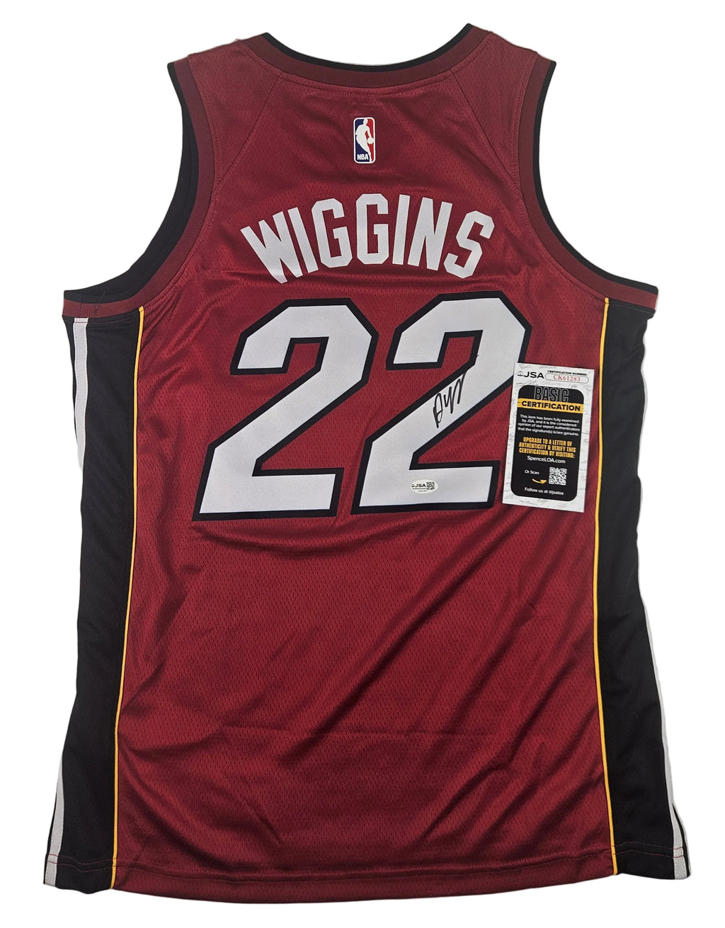 Andrew Wiggins Signed Autographed Miami Heat Jersey JSA COA