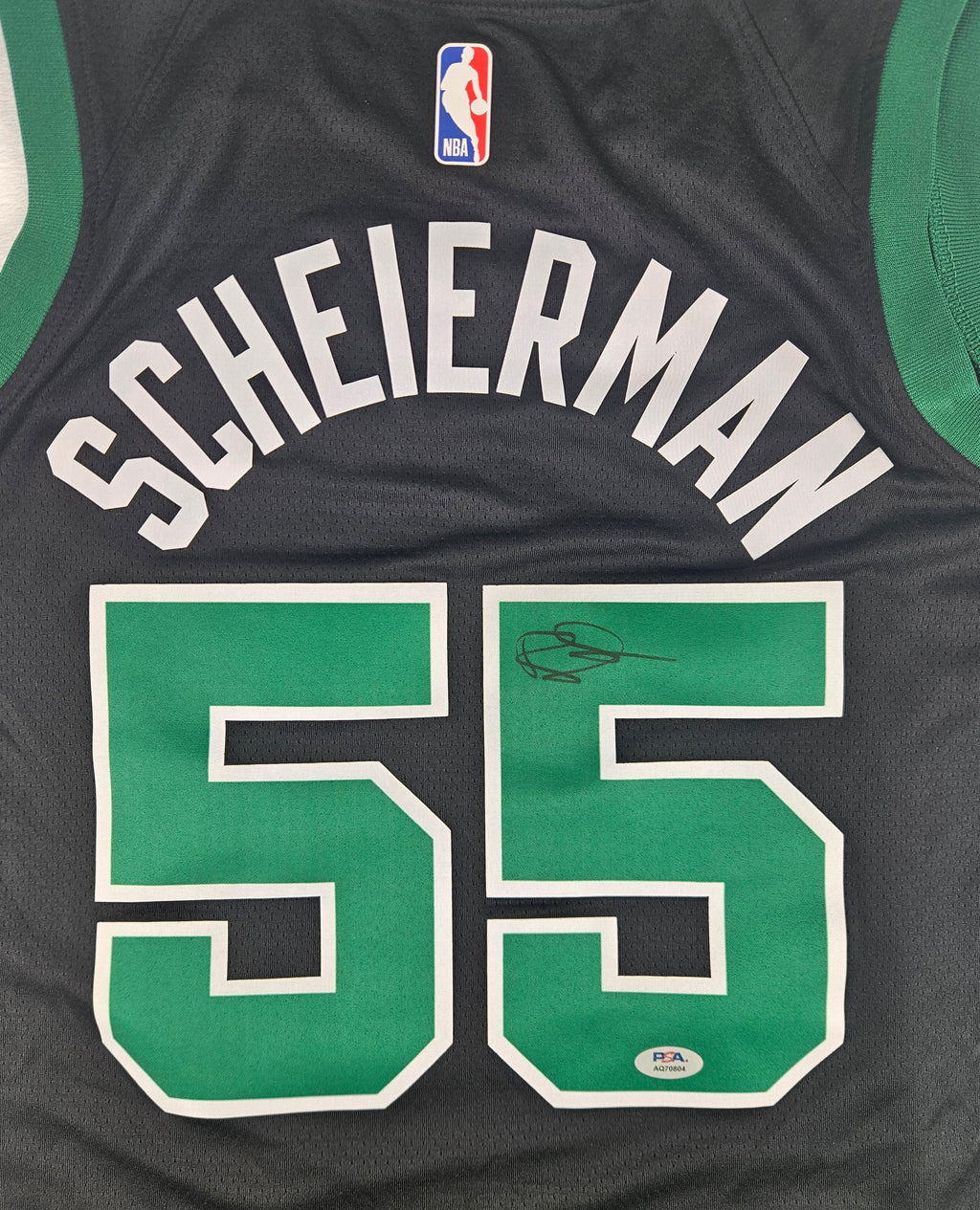 Baylor Scheierman Signed Autographed Boston Celtics Jersey PSA Certified
