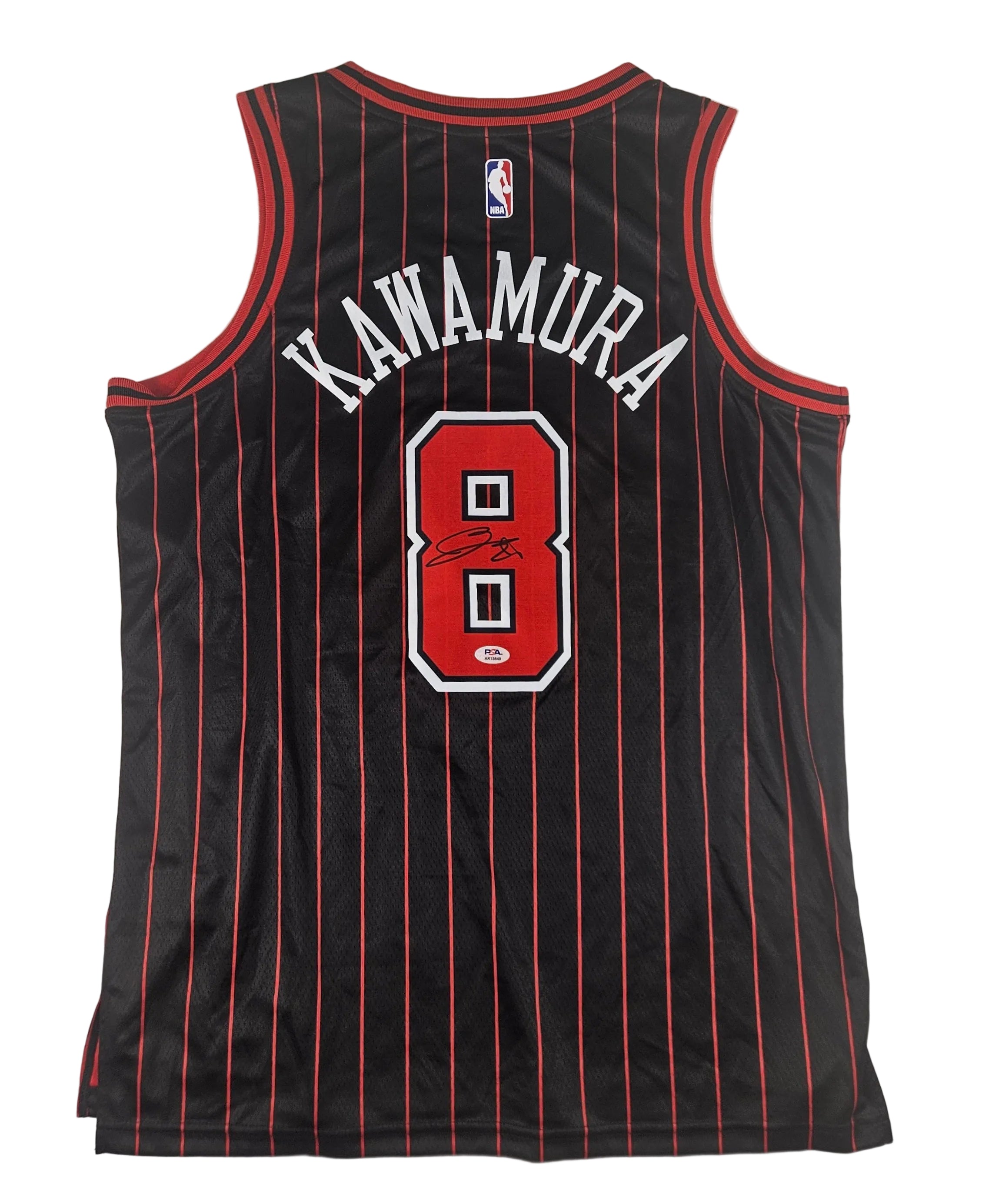 Yuki Kawamura Chicago Bulls Autographed Signed Black Jersey PSA Certified