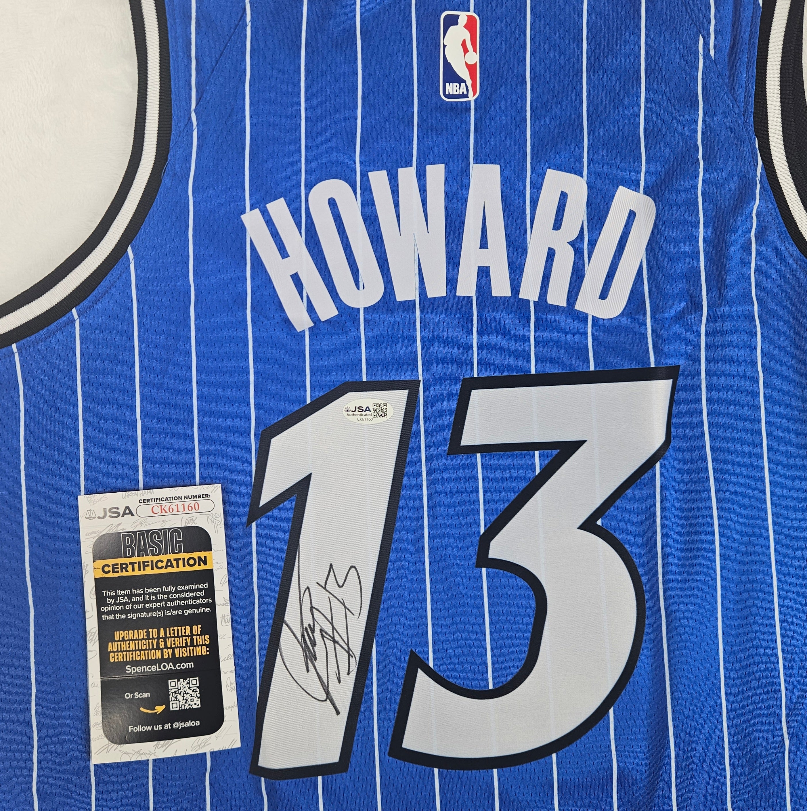 Jett Howard Signed Autographed Orlando Magic Jersey JSA COA